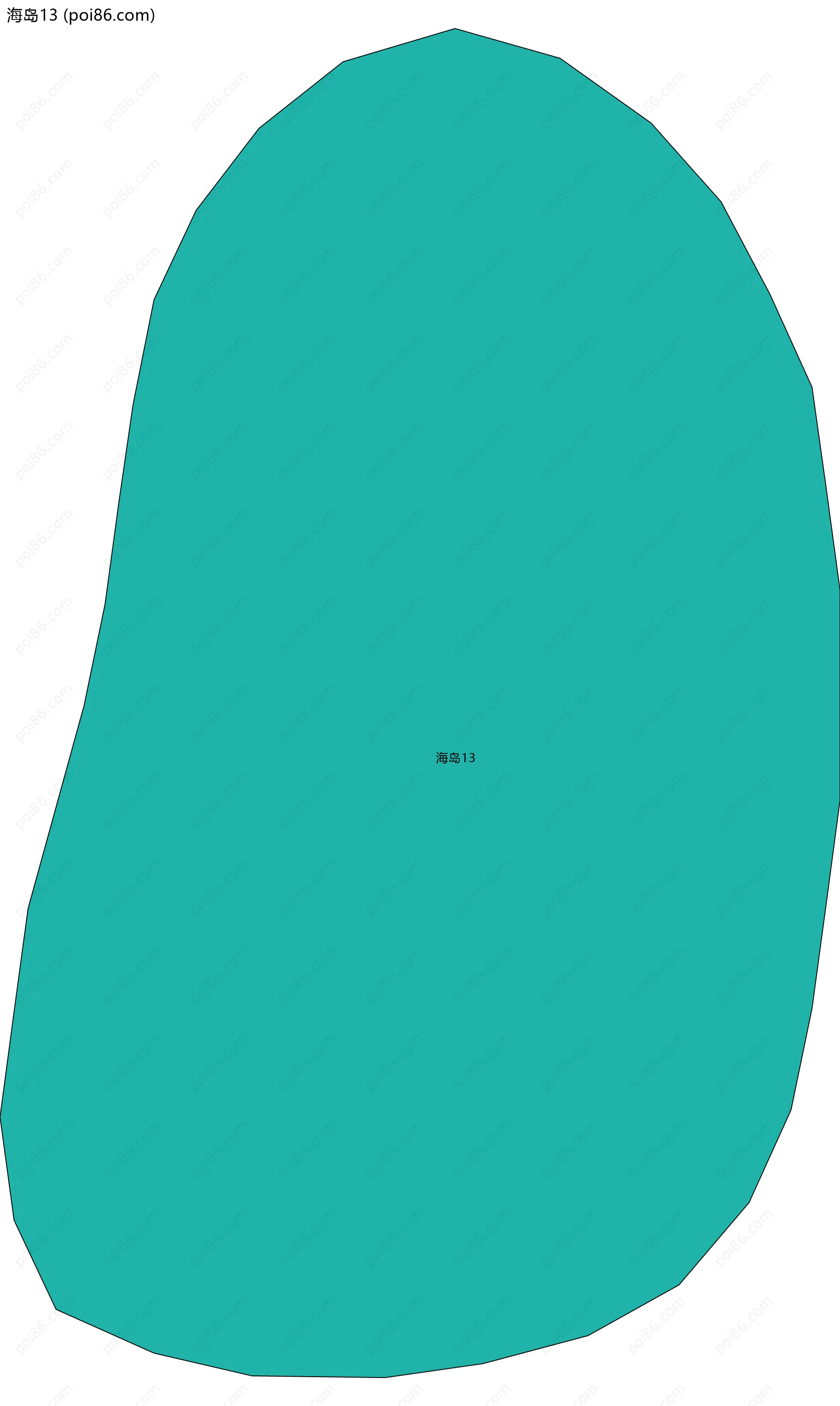 海岛13边界地图