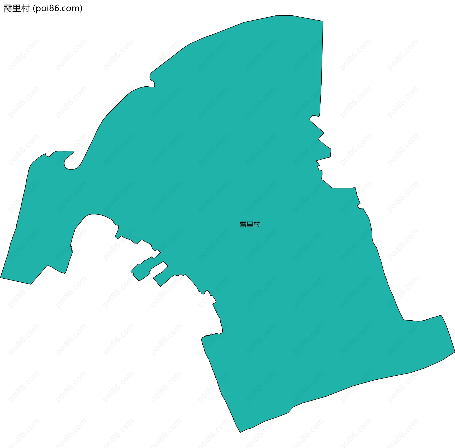 霞里村边界地图