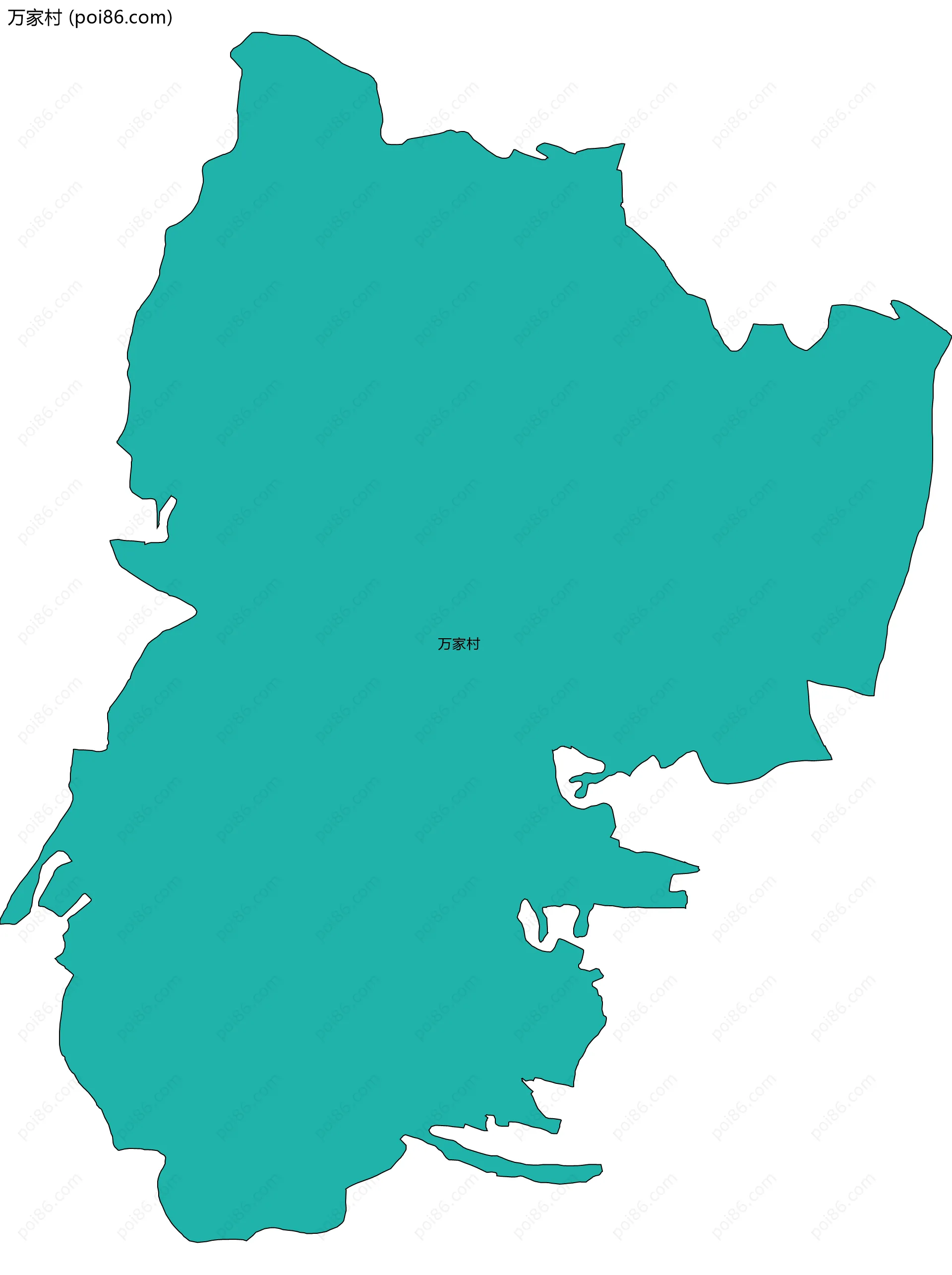 万家村边界地图