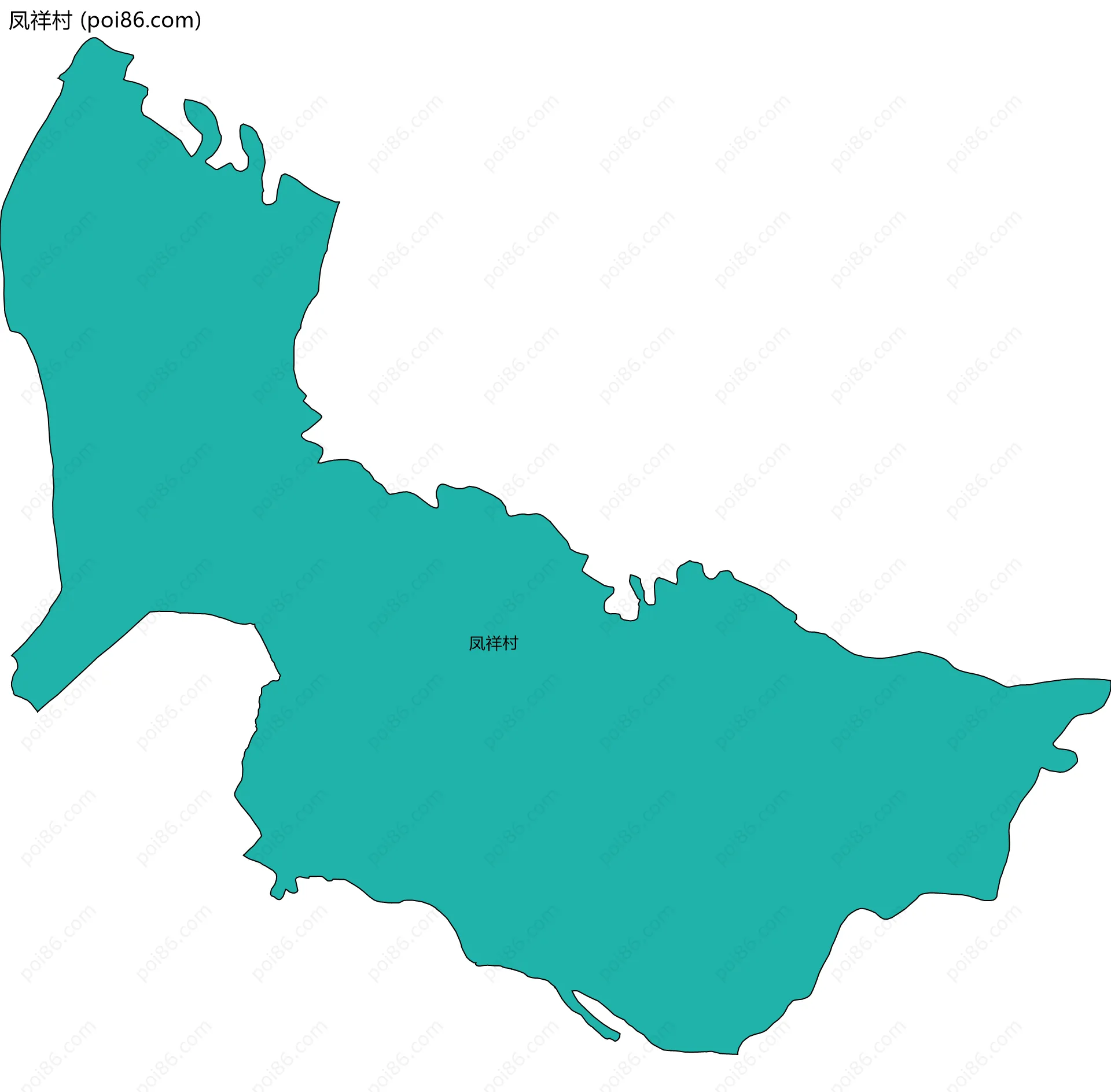 凤祥村边界地图