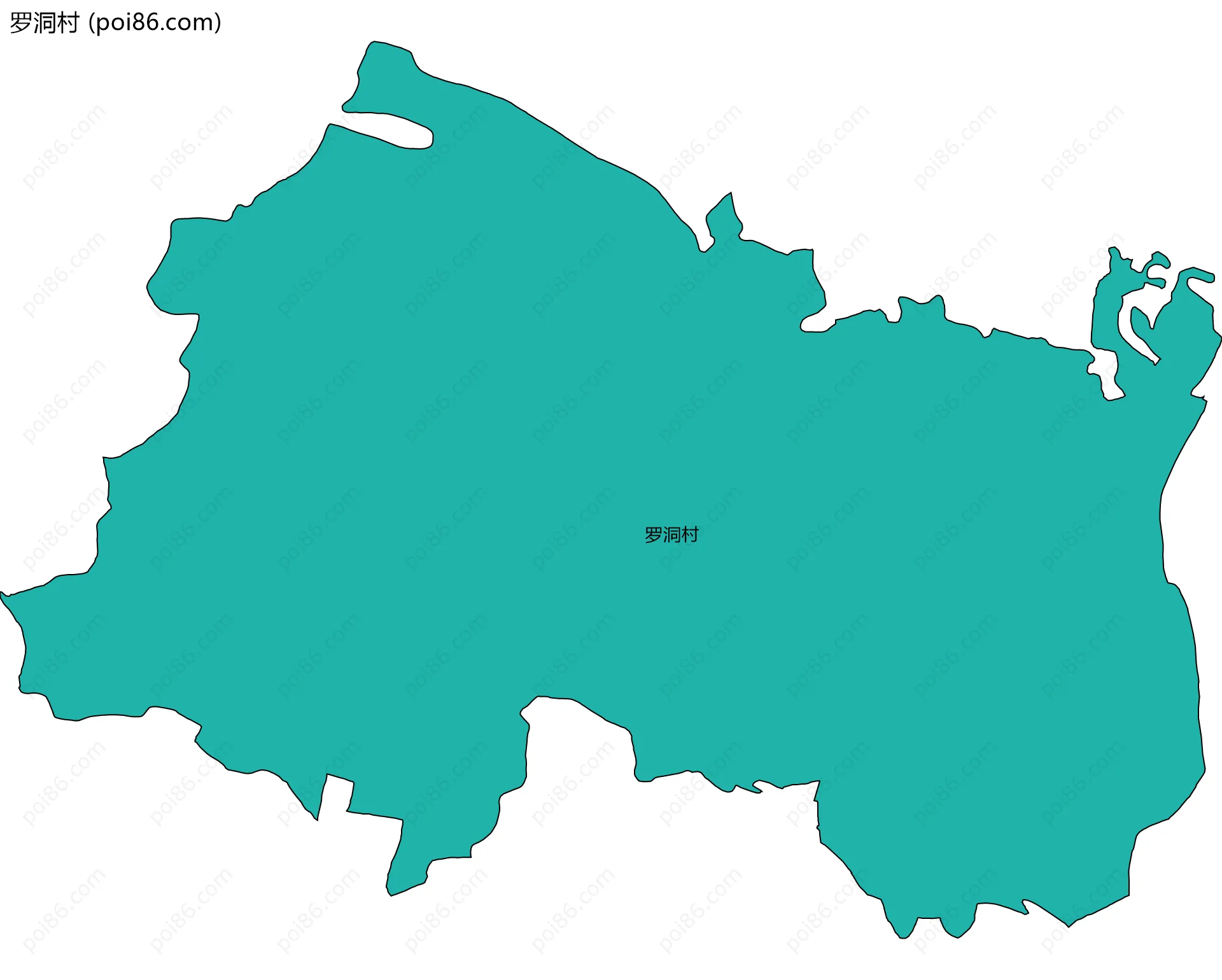 罗洞村边界地图
