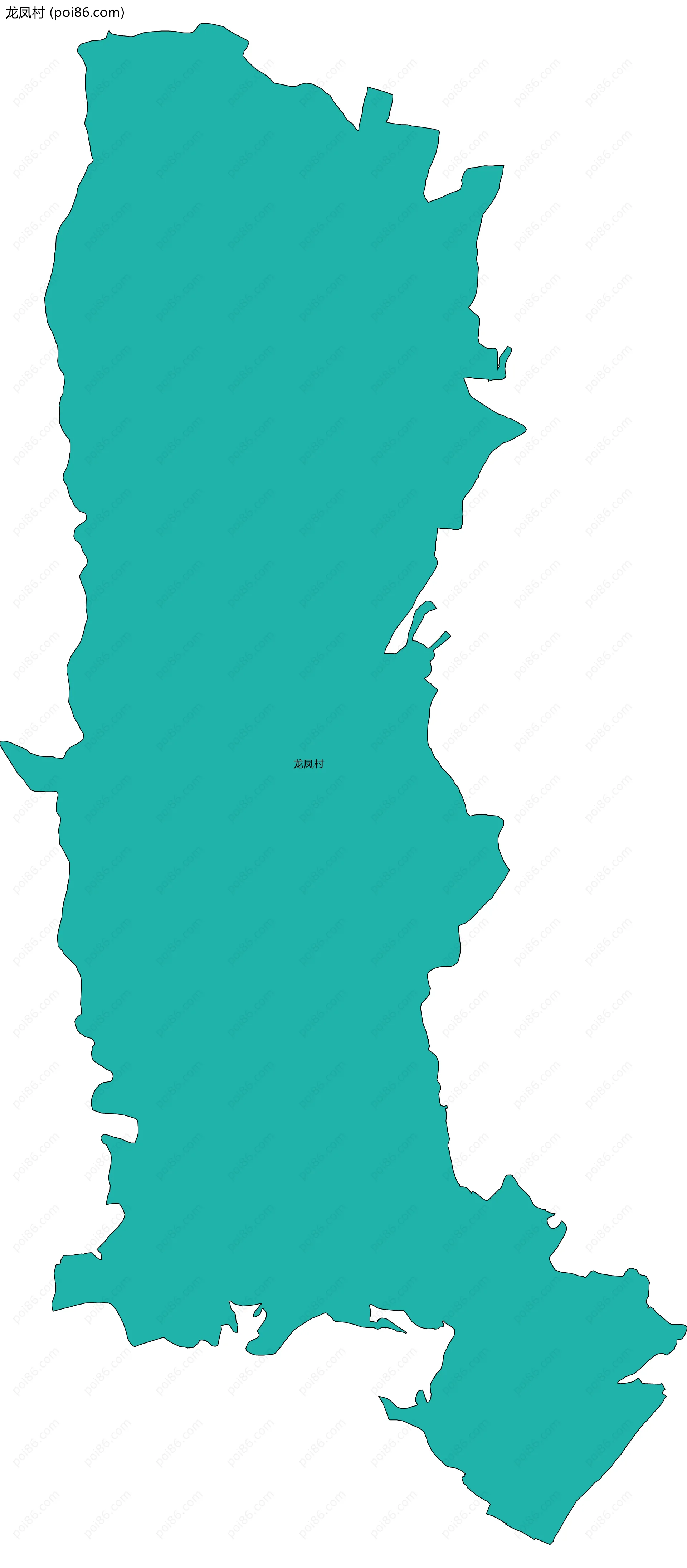 龙凤村边界地图