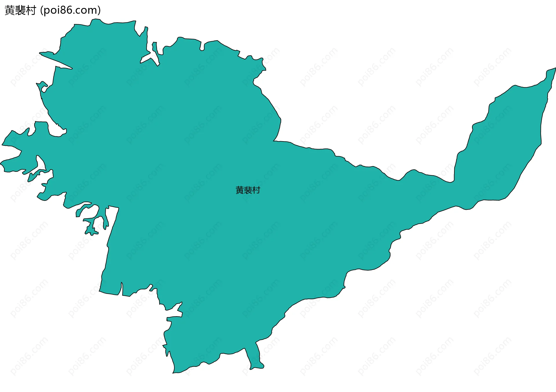 黄裴村边界地图