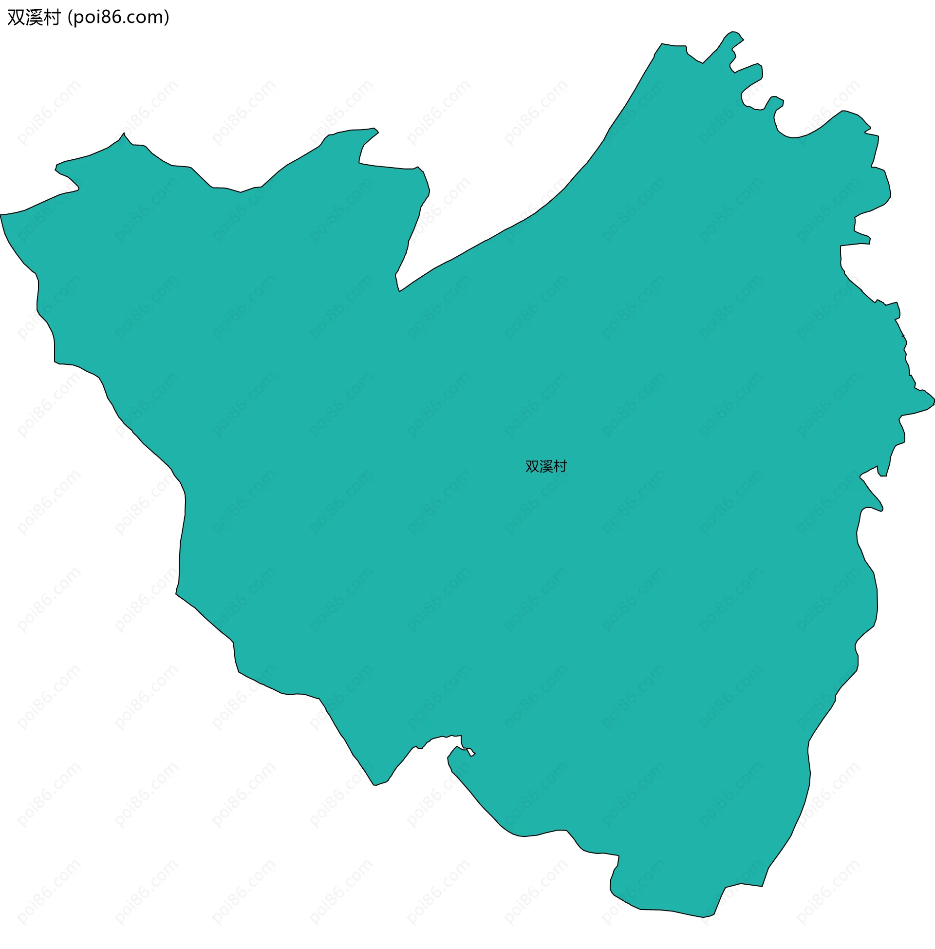 双溪村边界地图