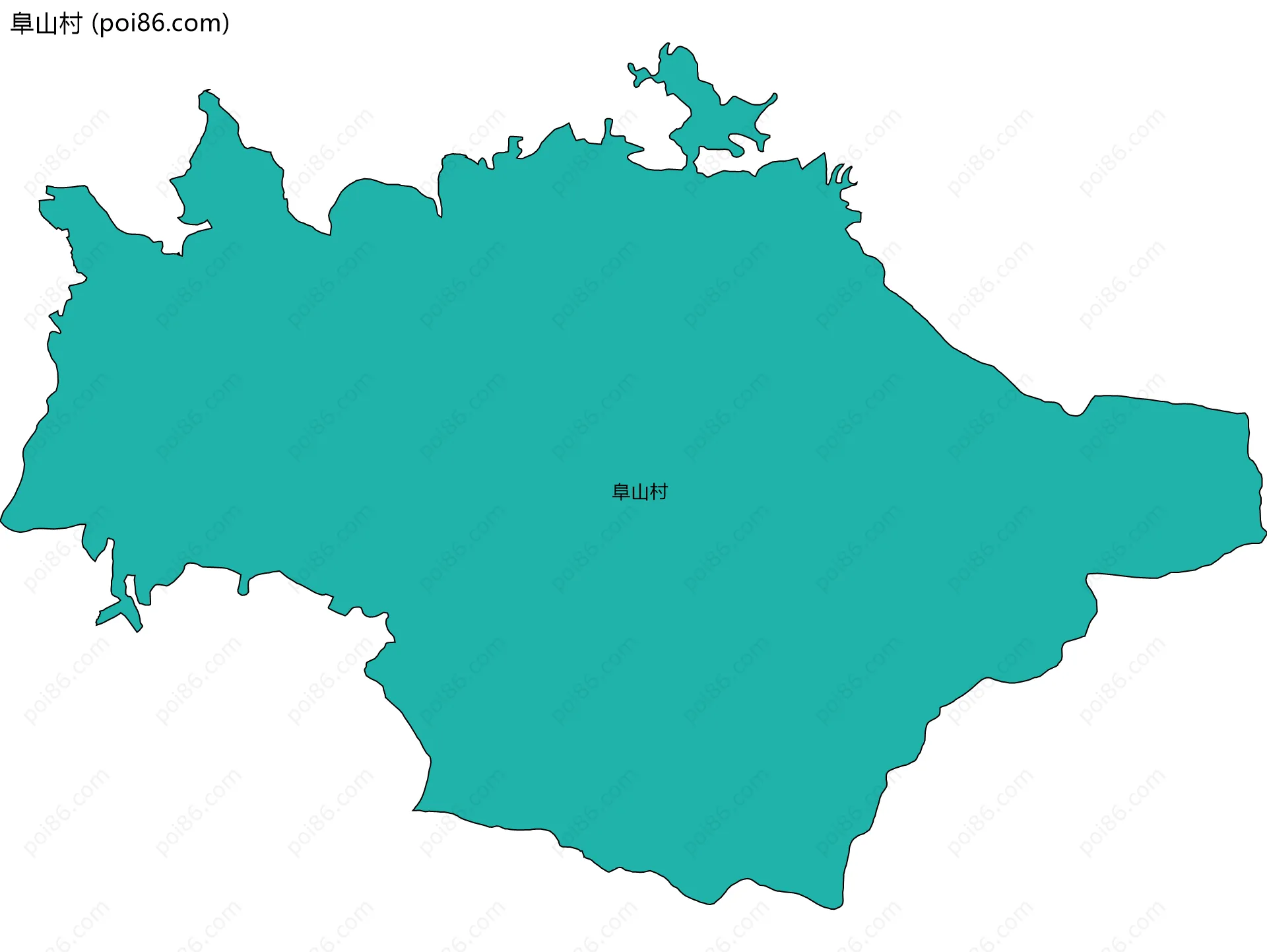 阜山村边界地图