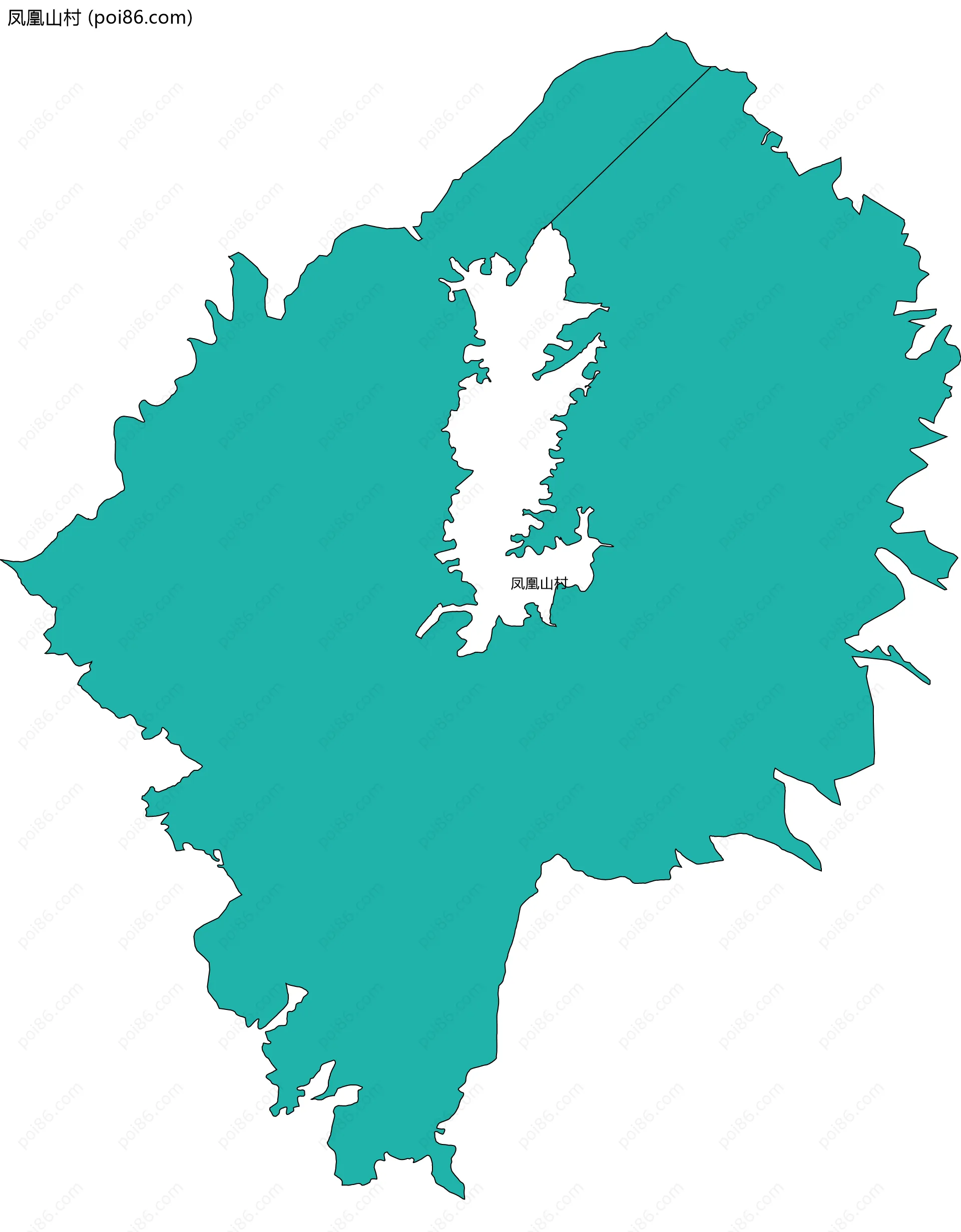 凤凰山村边界地图