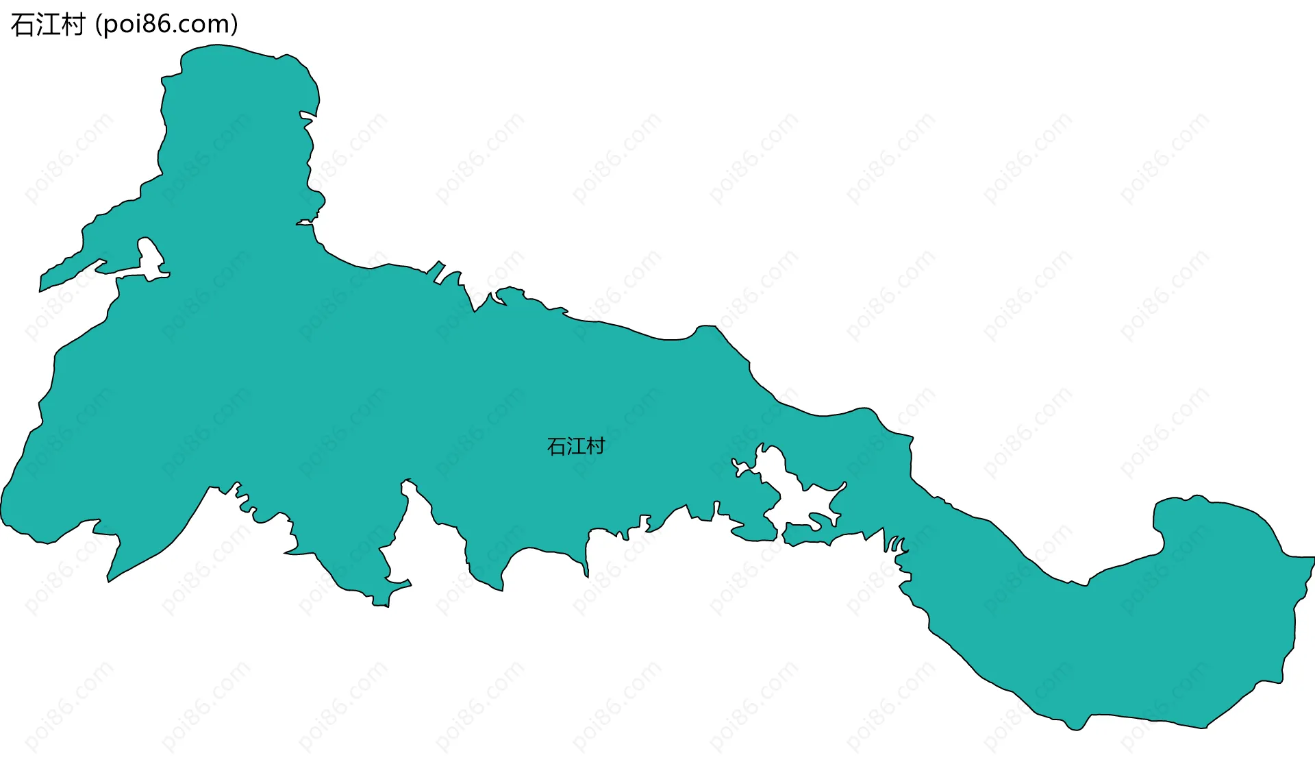 石江村边界地图