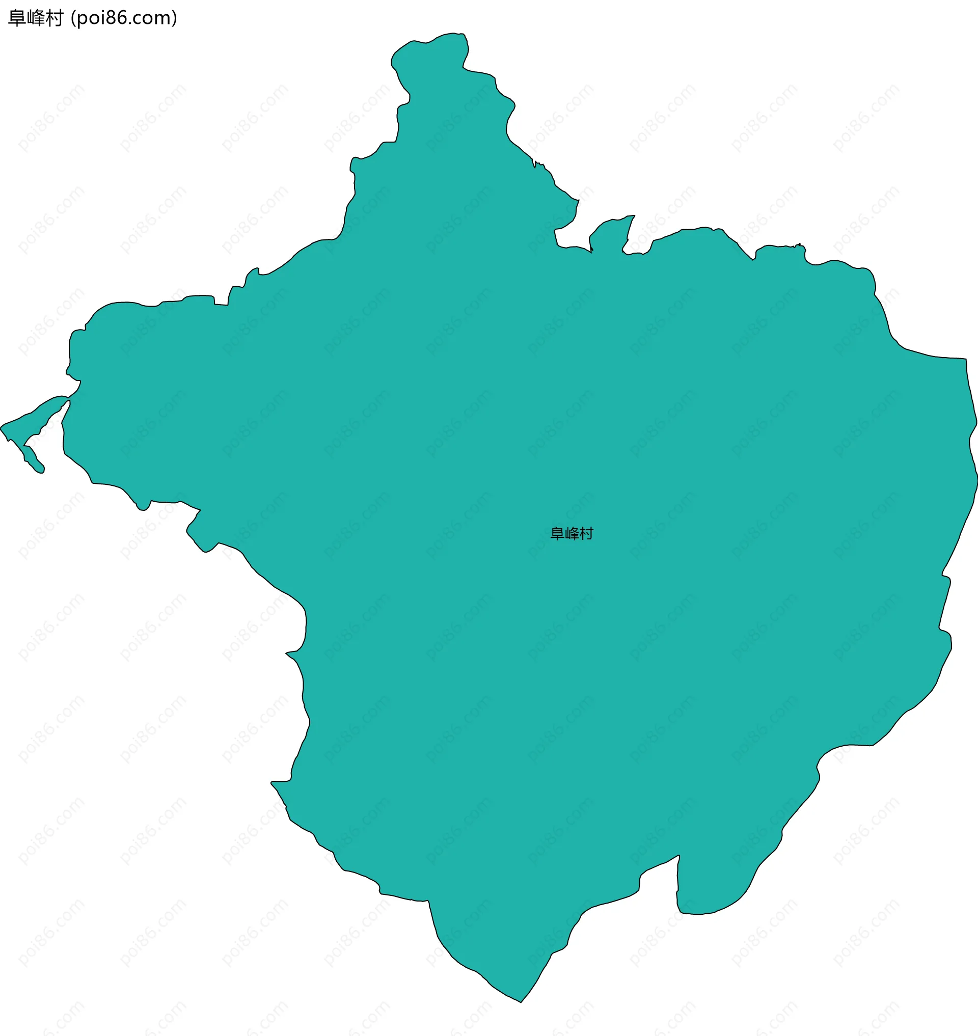 阜峰村边界地图