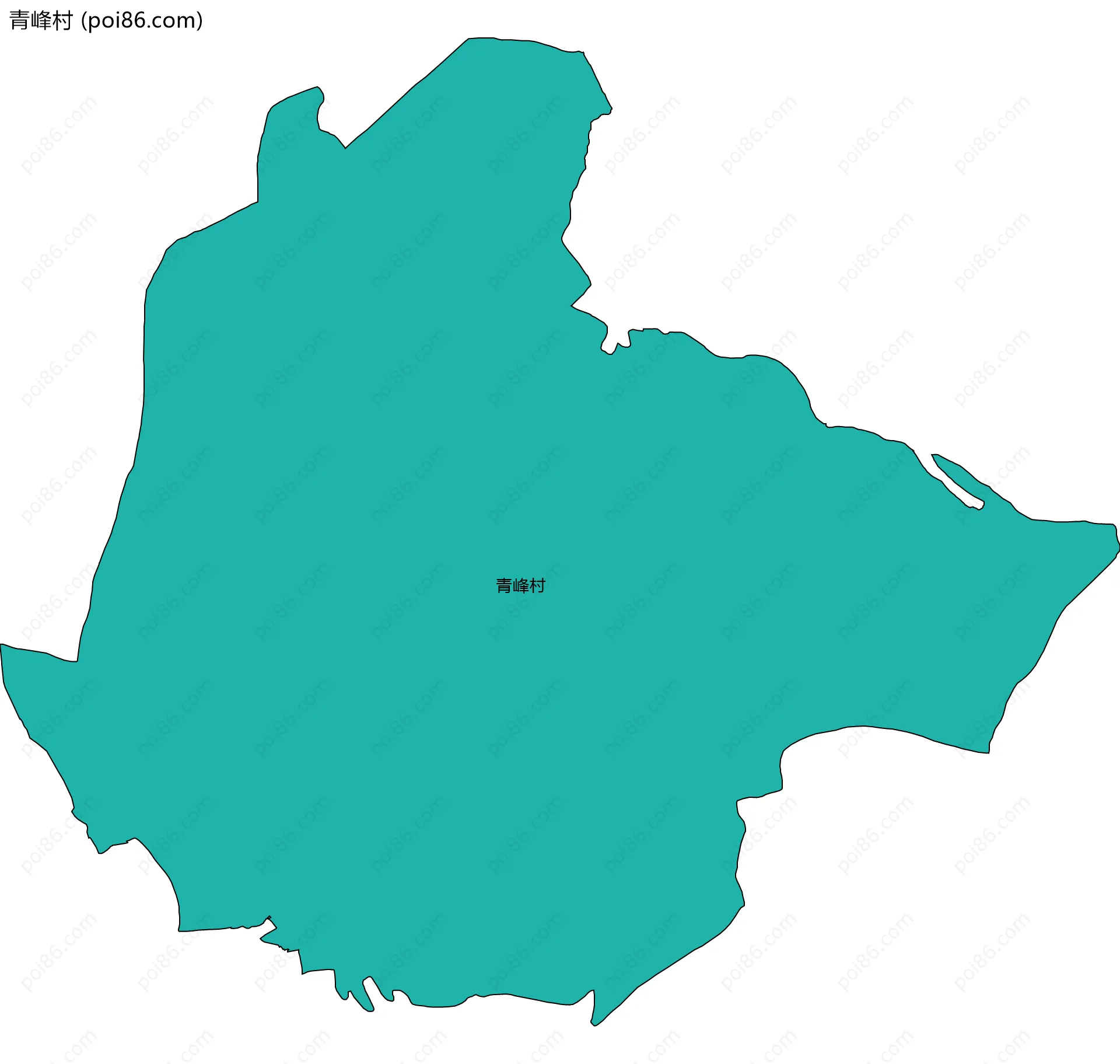 青峰村边界地图