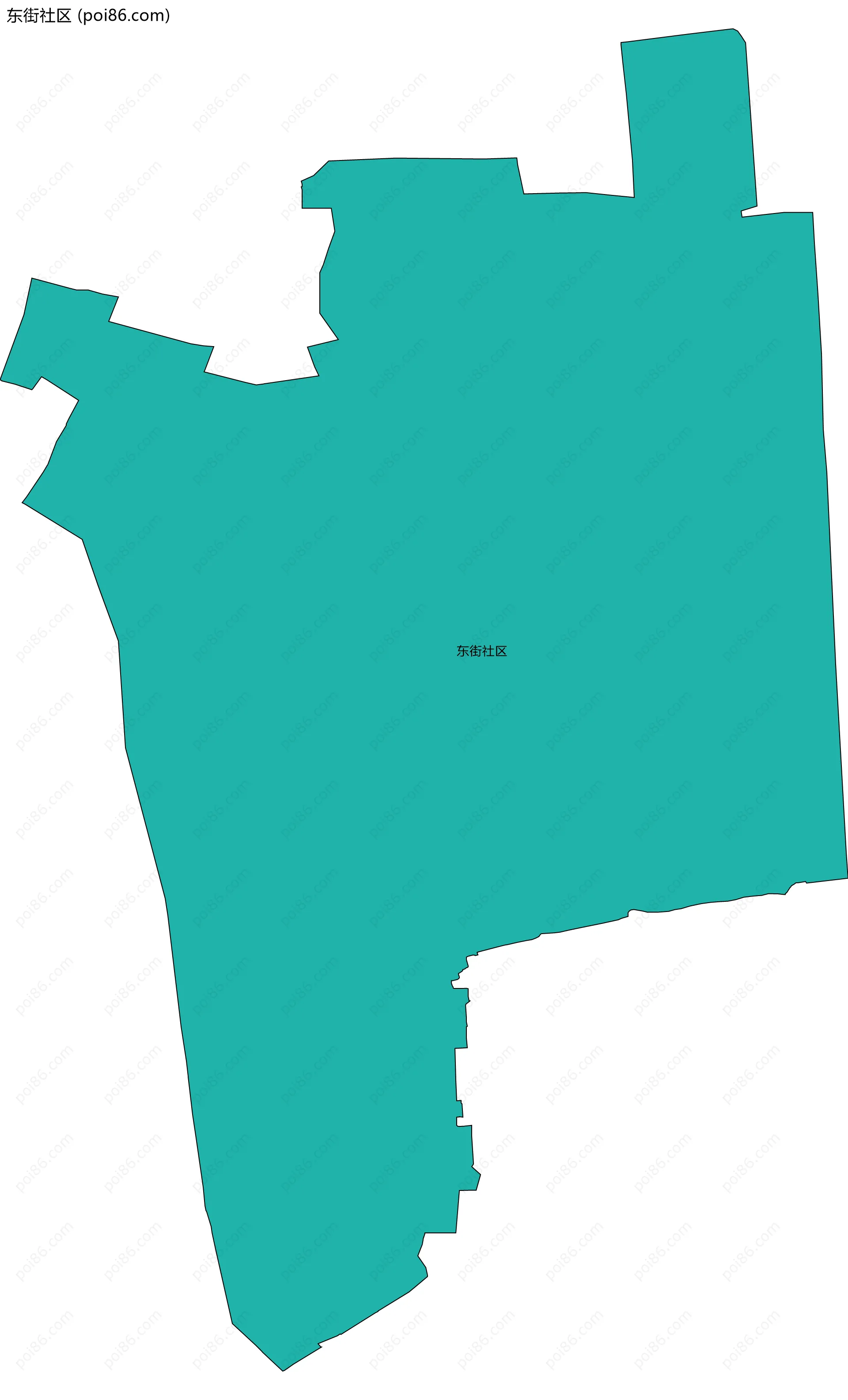 东街社区边界地图