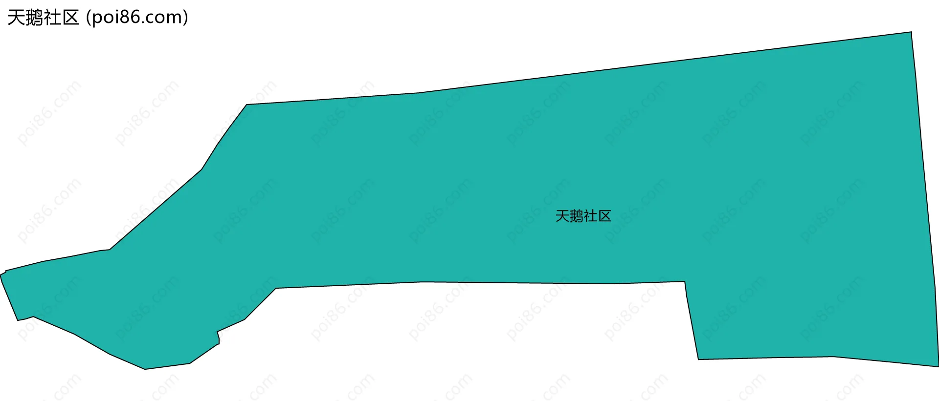 天鹅社区边界地图