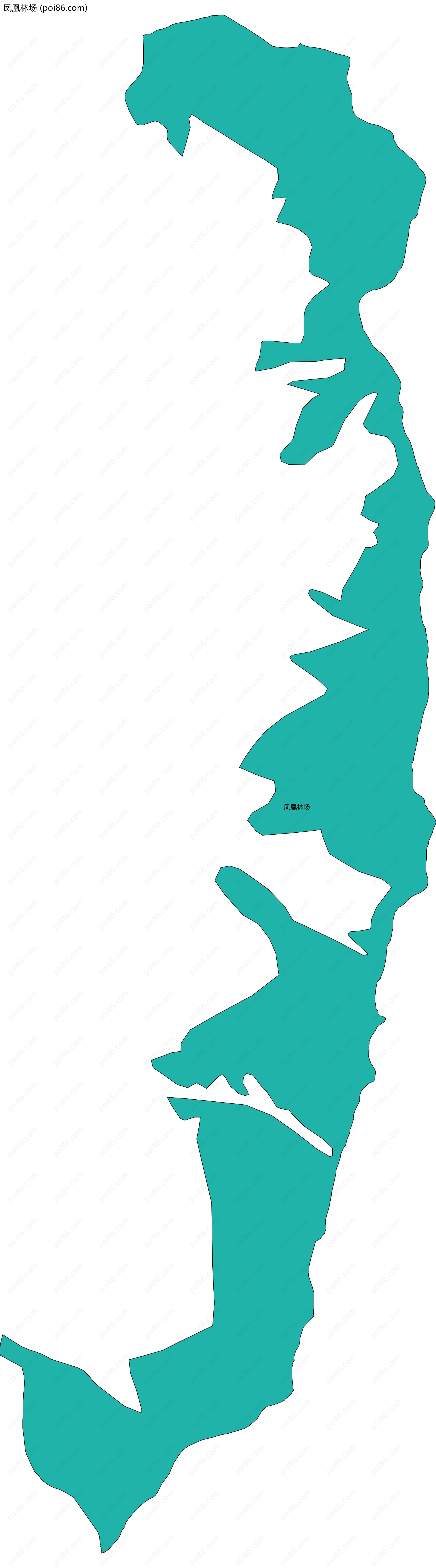 凤凰林场边界地图