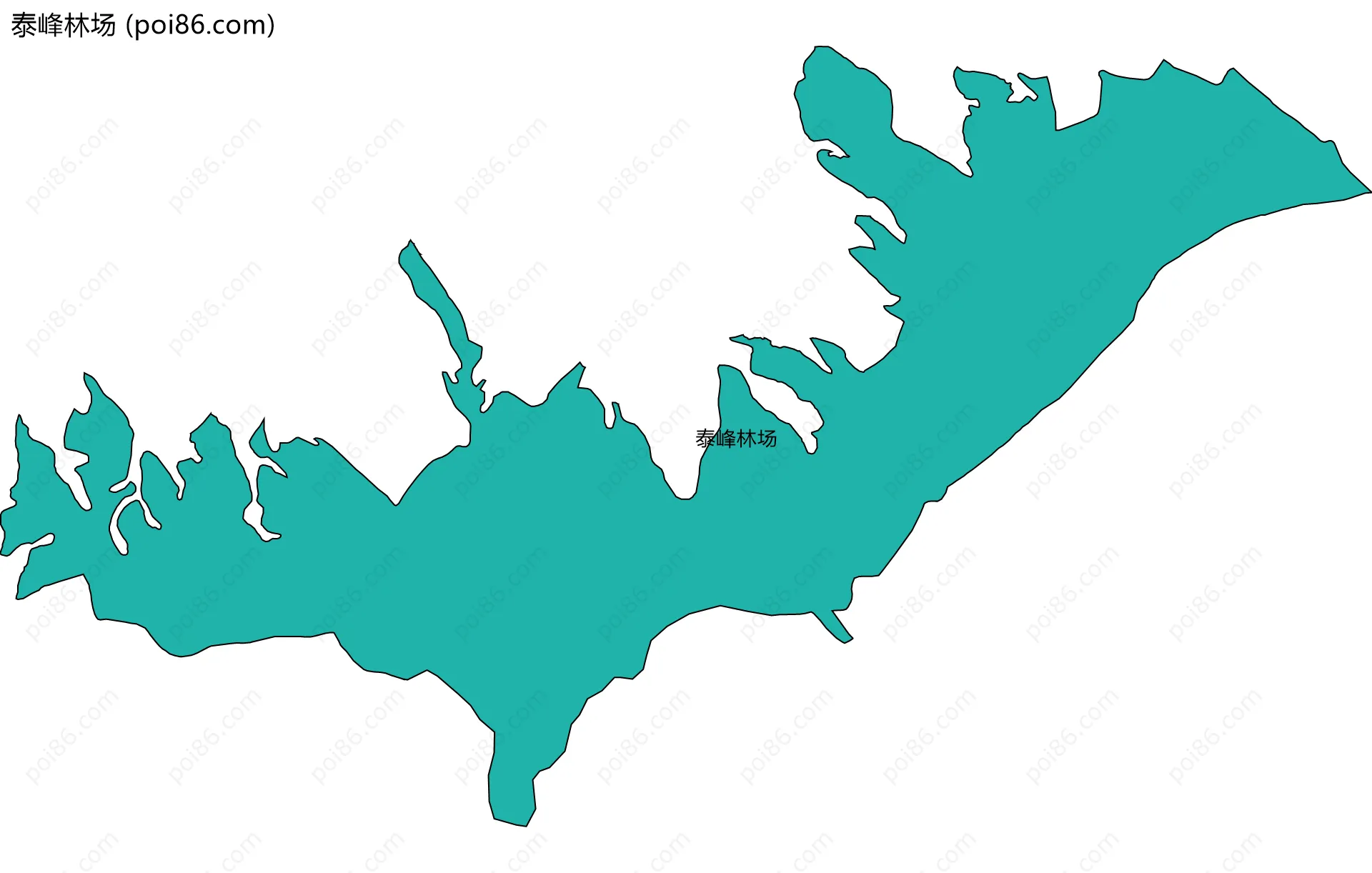 泰峰林场边界地图