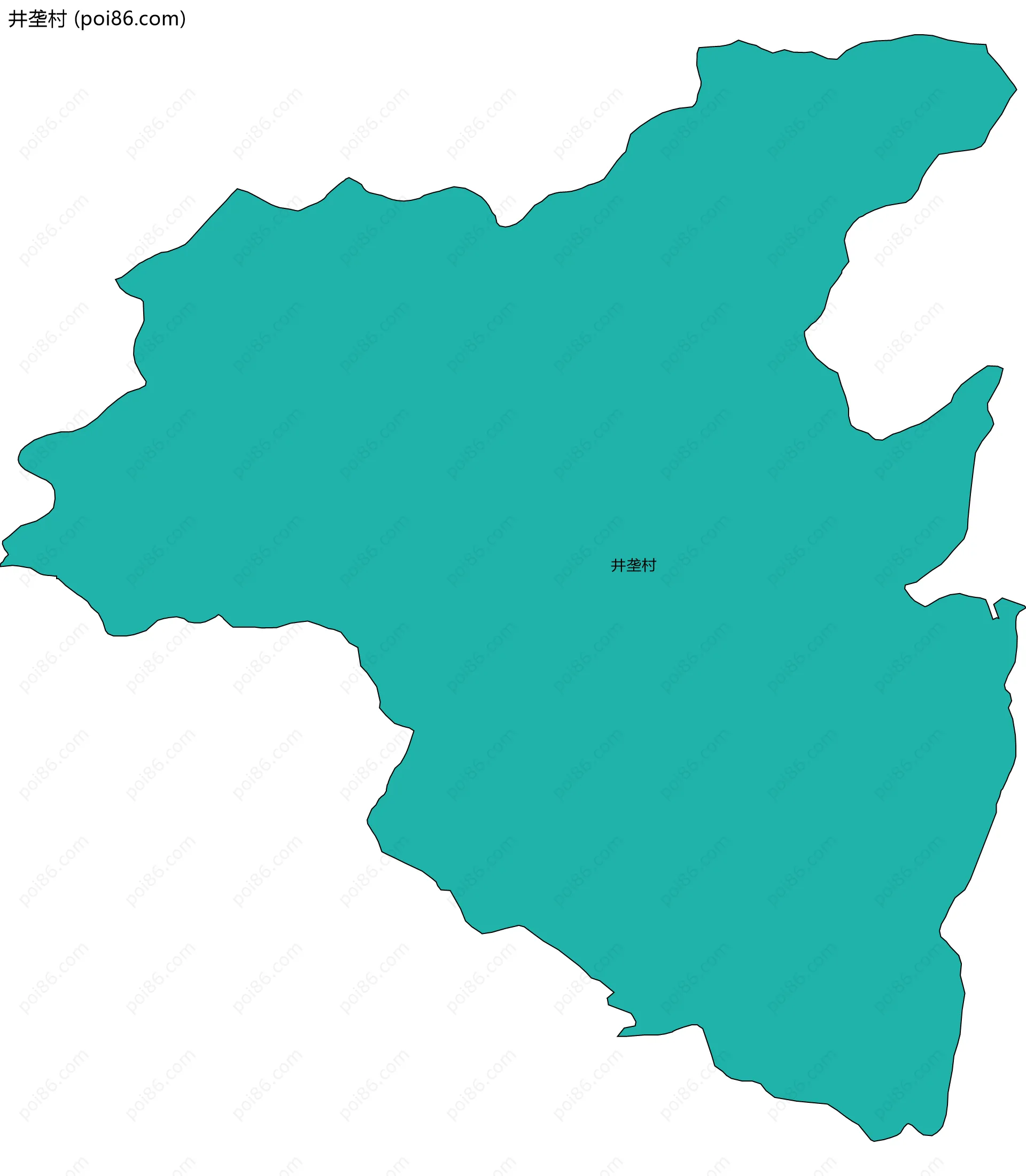 井垄村边界地图