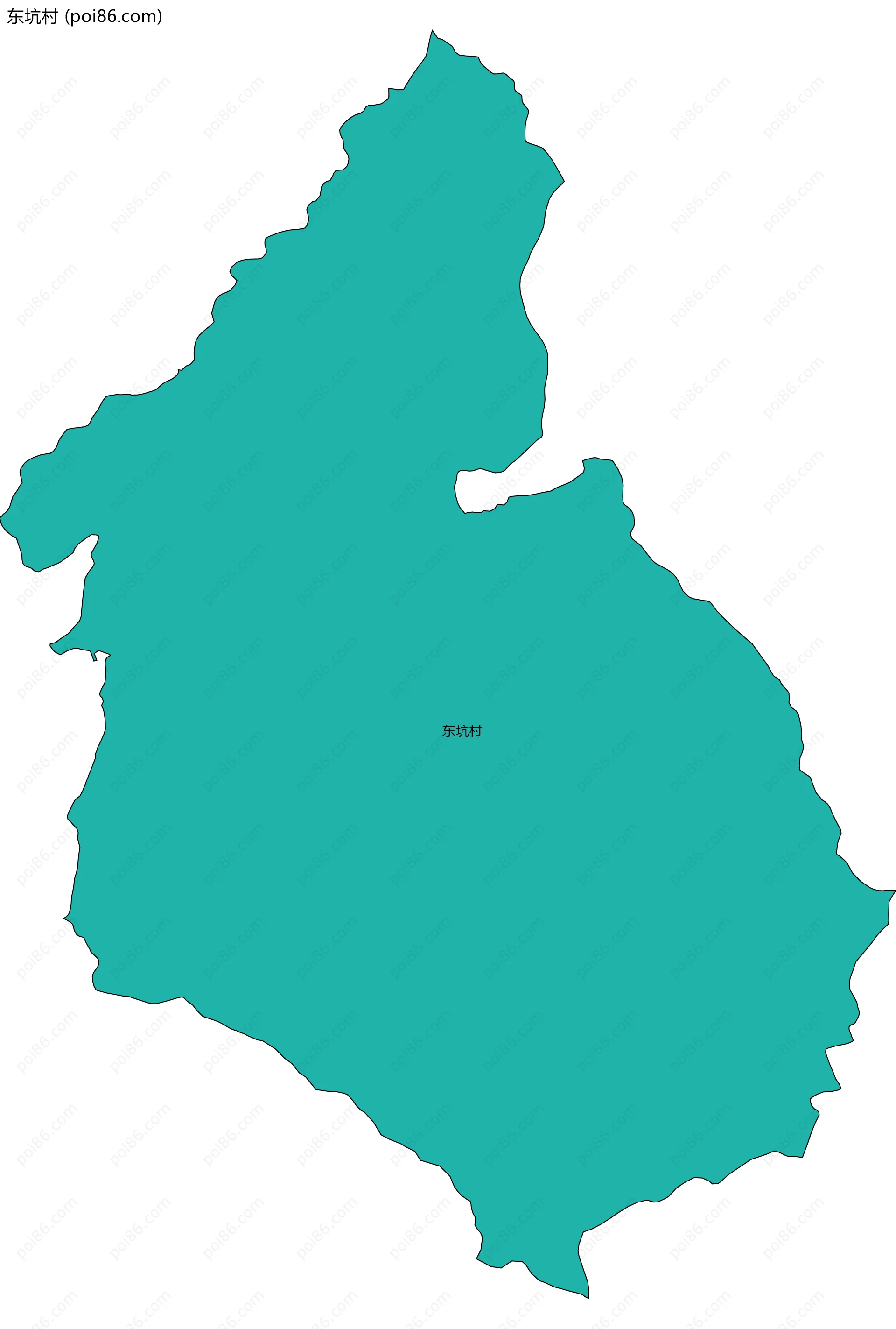 东坑村边界地图