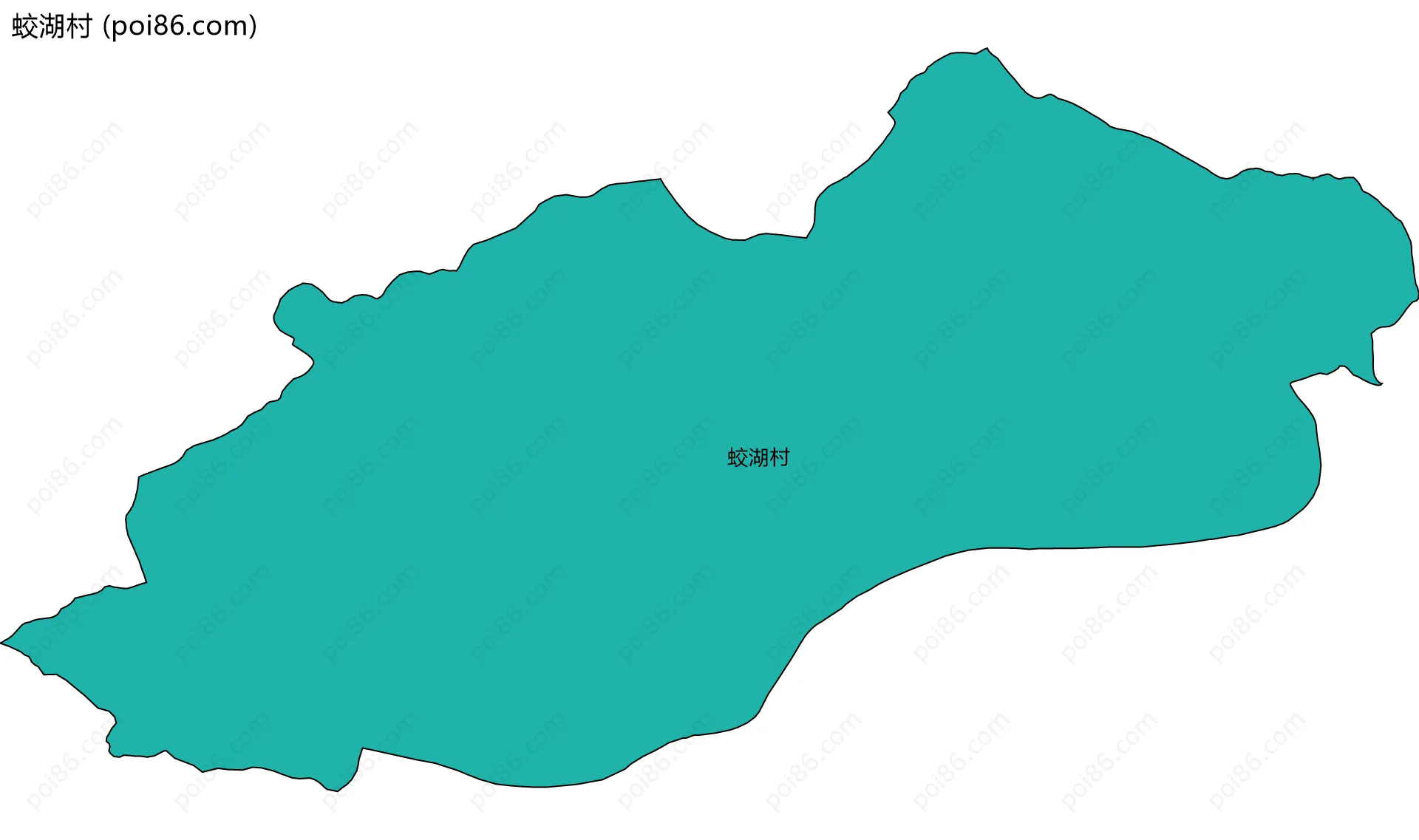 蛟湖村边界地图