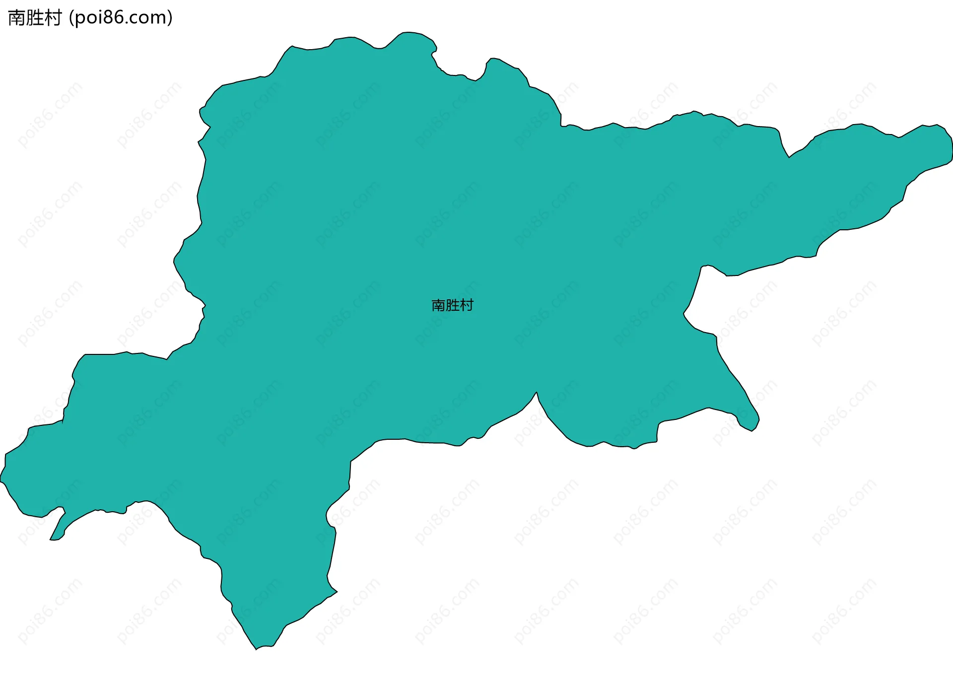 南胜村边界地图