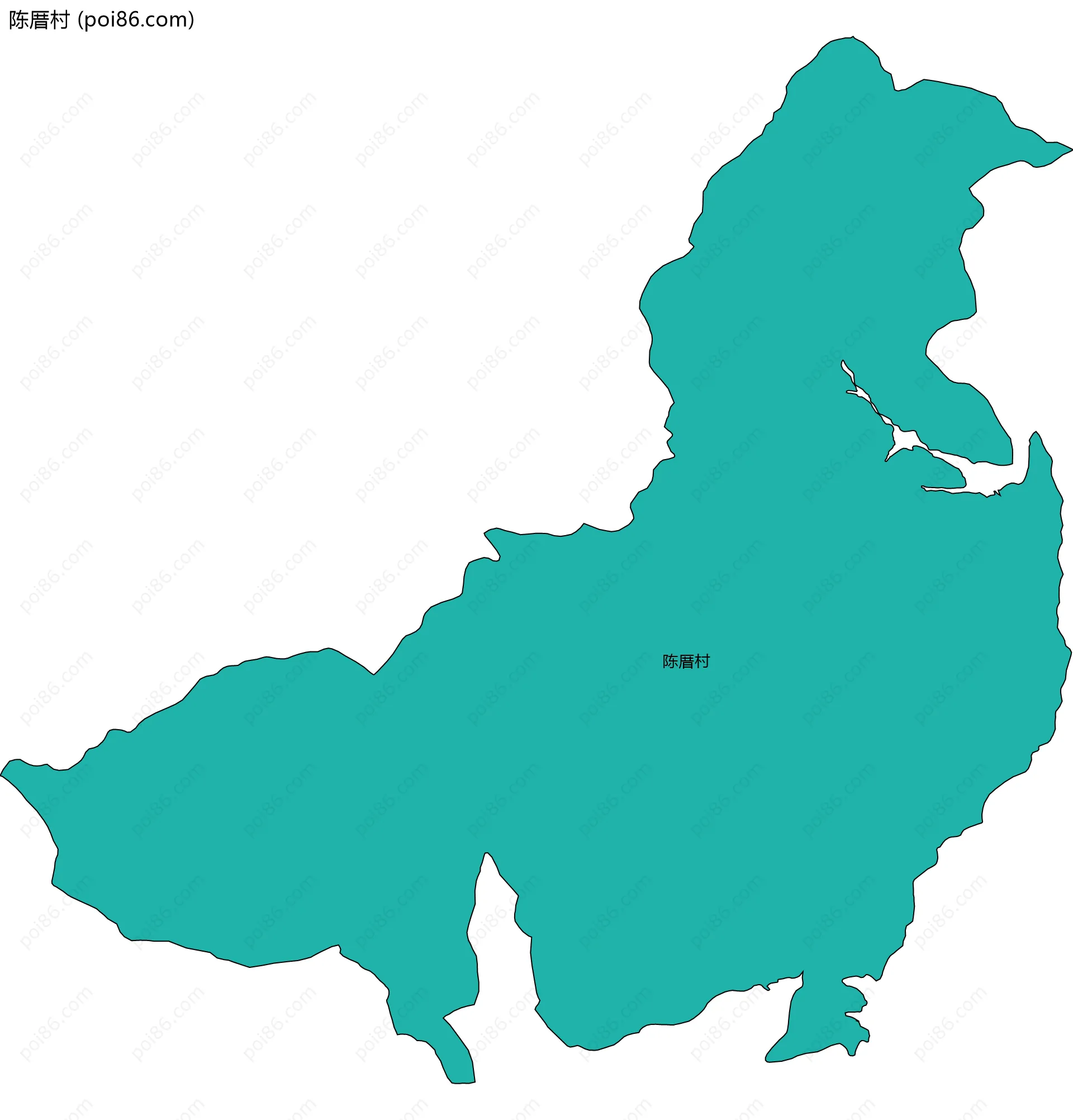 陈厝村边界地图