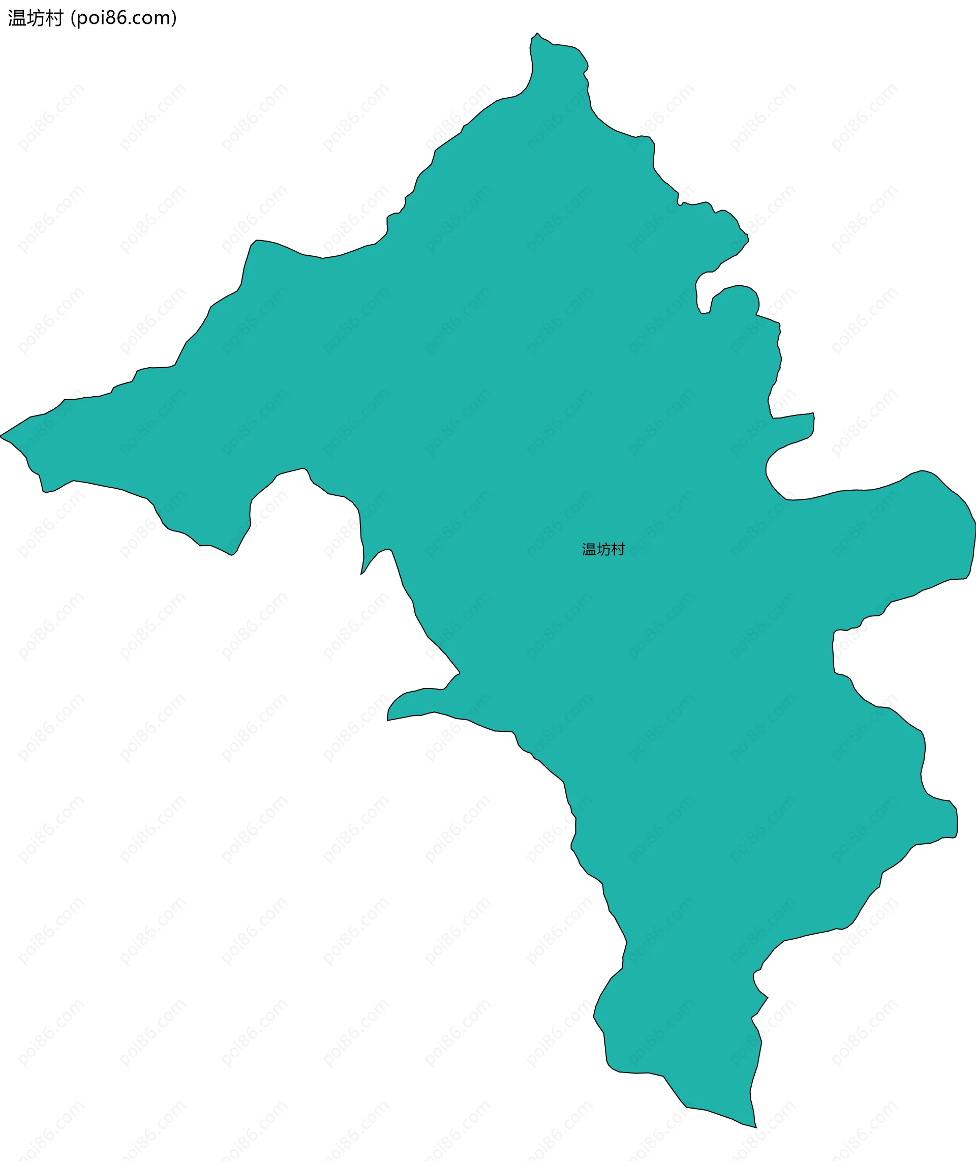 温坊村边界地图