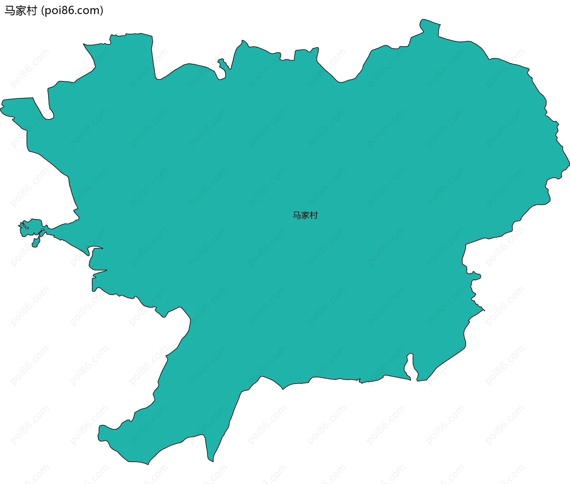 马家村边界地图