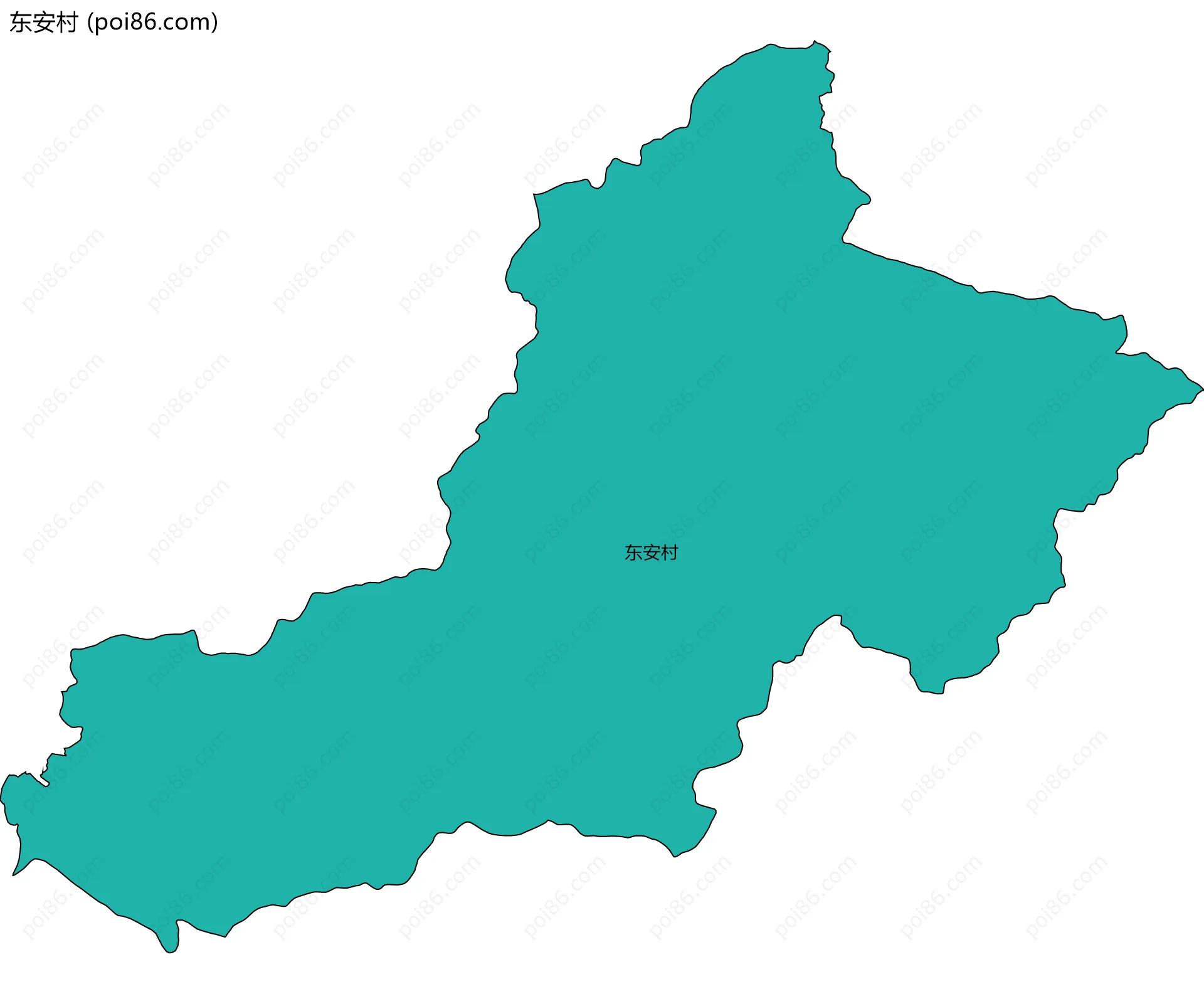 东安村边界地图