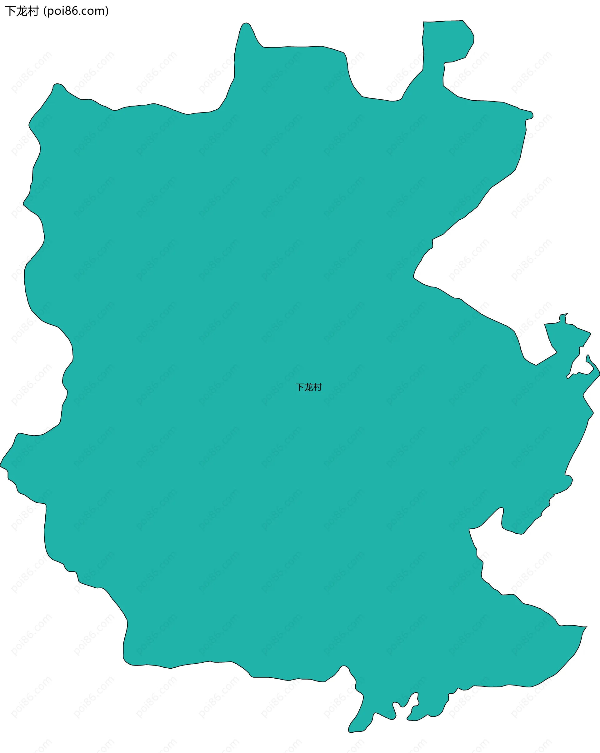 下龙村边界地图