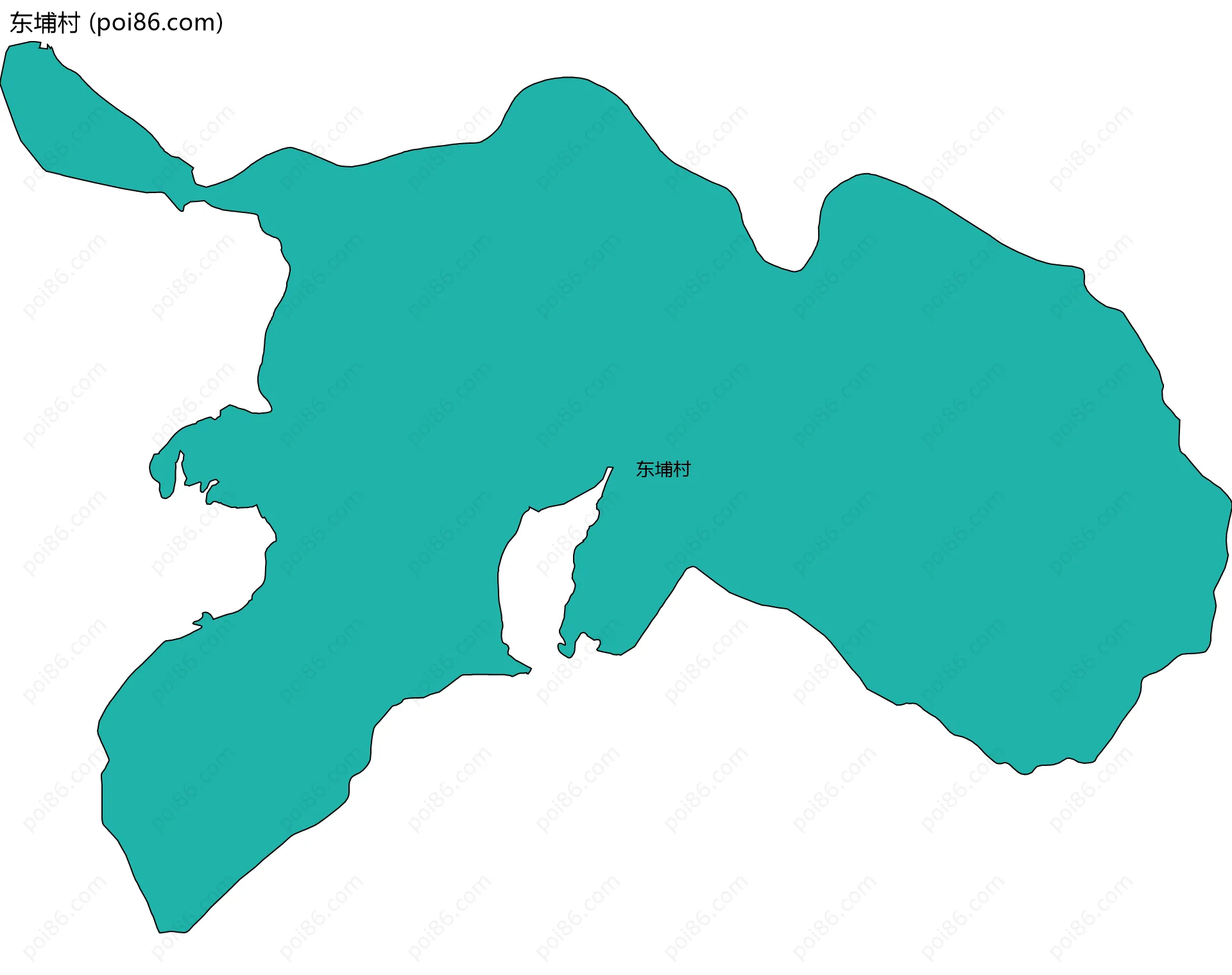 东埔村边界地图