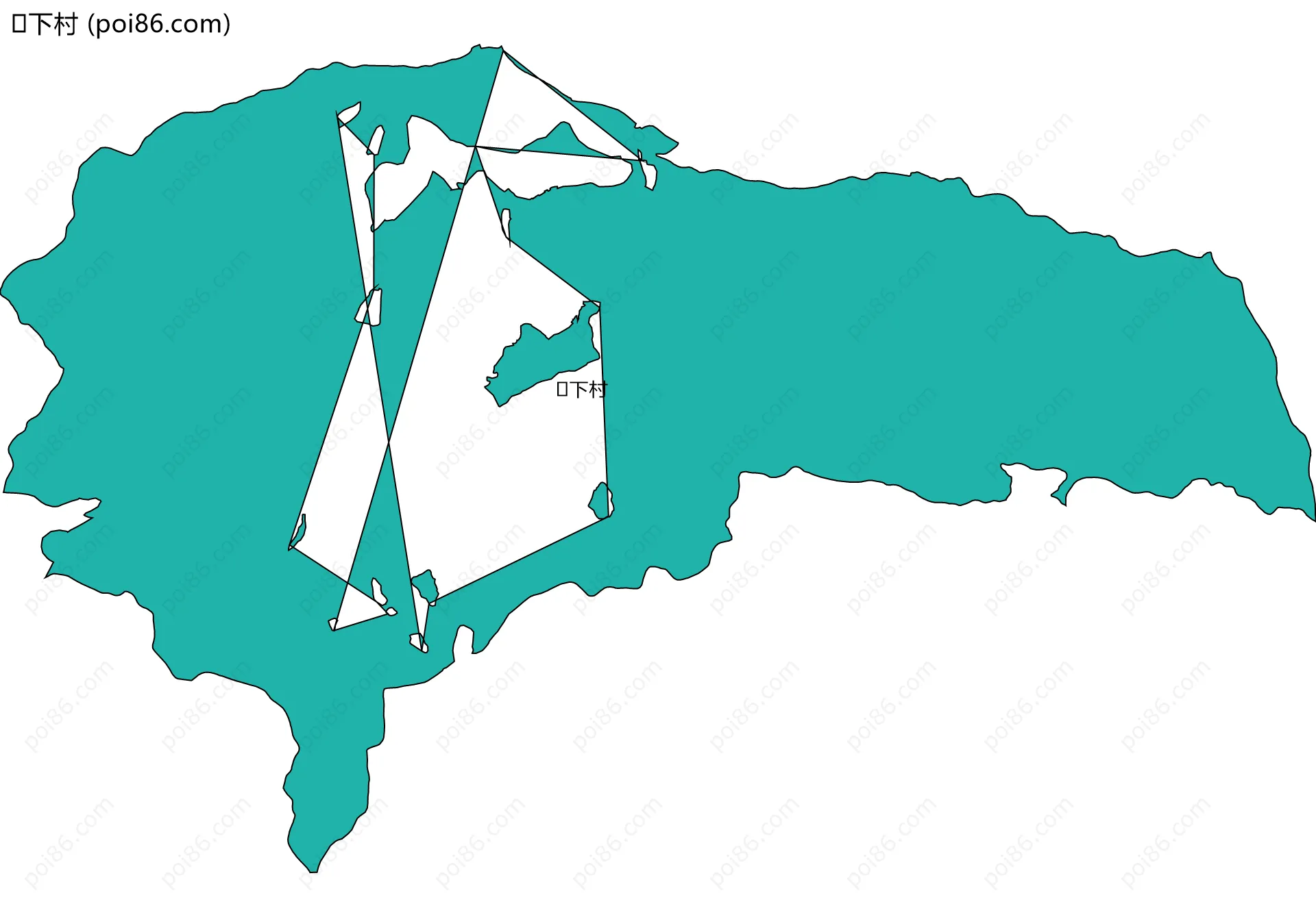 下村边界地图