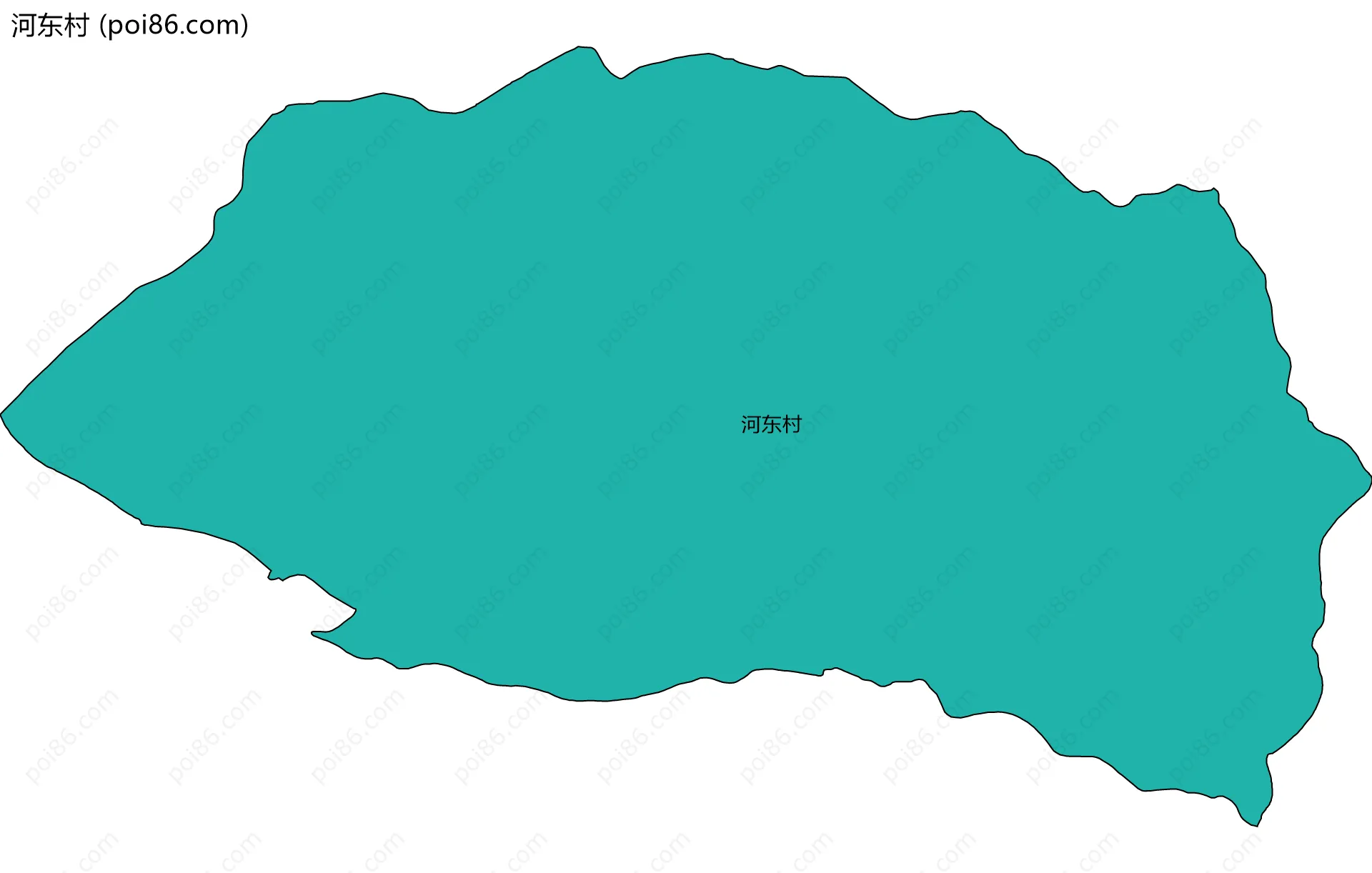 河东村边界地图