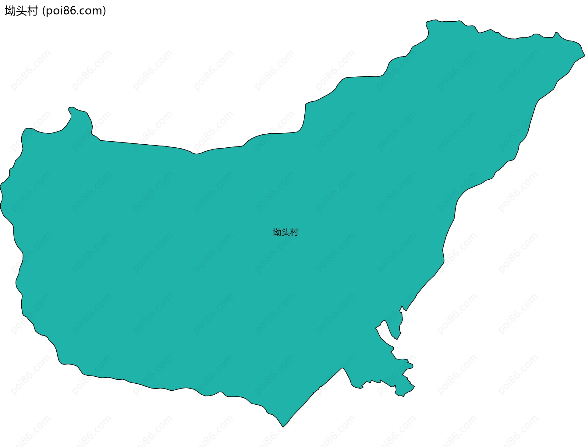 坳头村边界地图