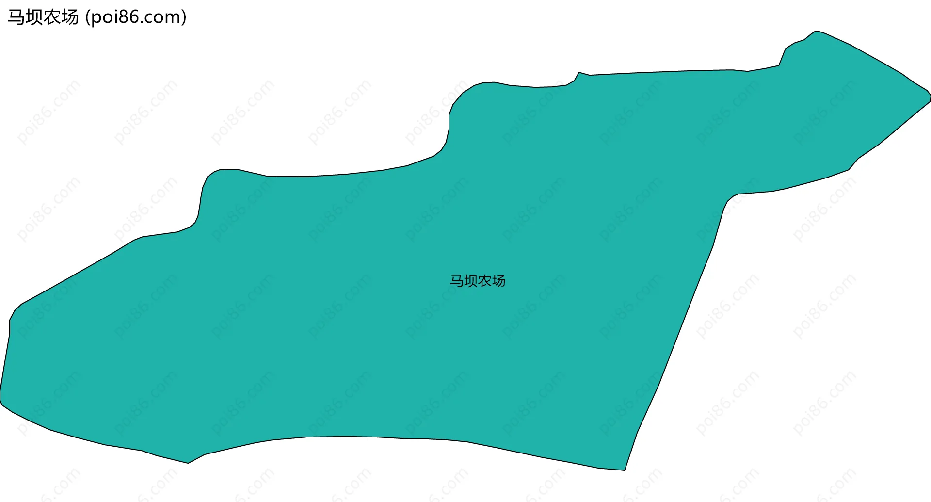 马坝农场边界地图