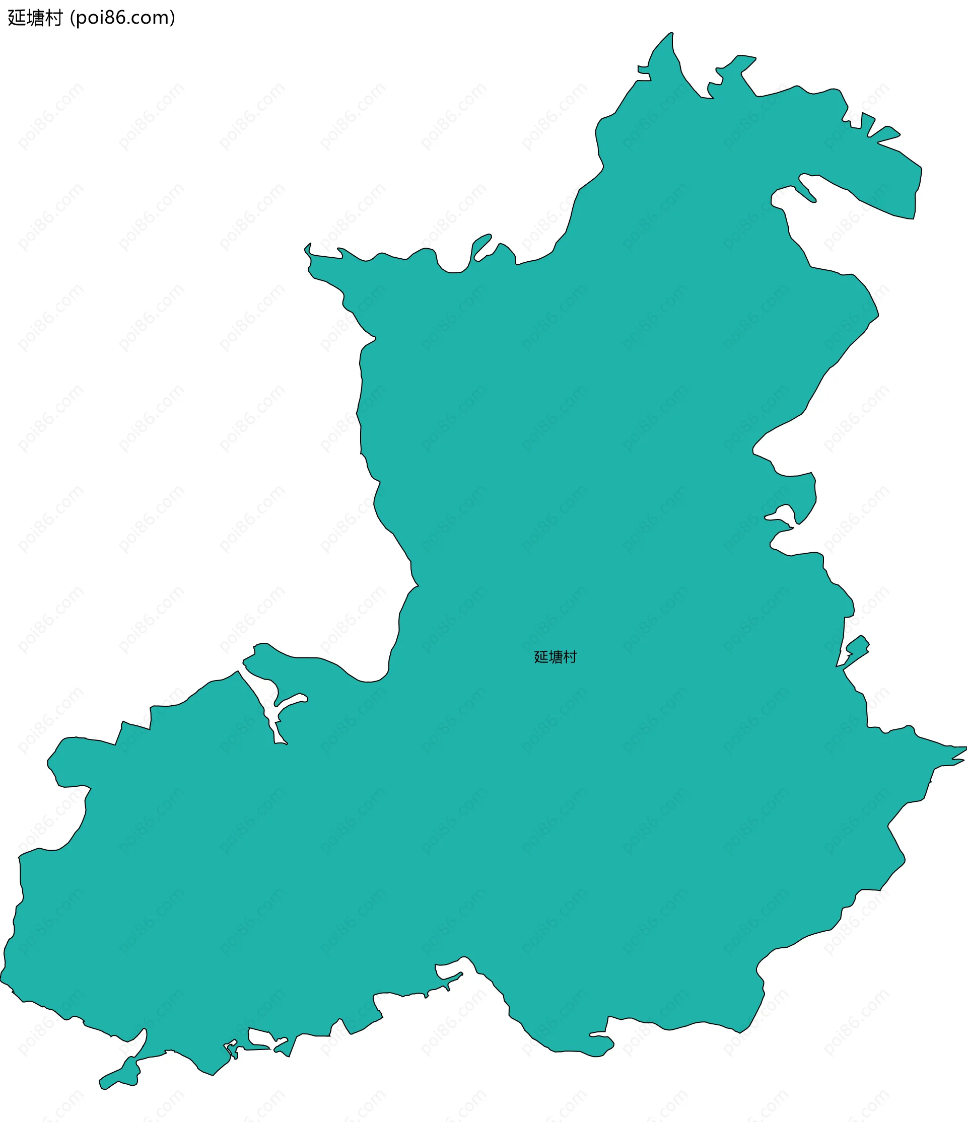 延塘村边界地图