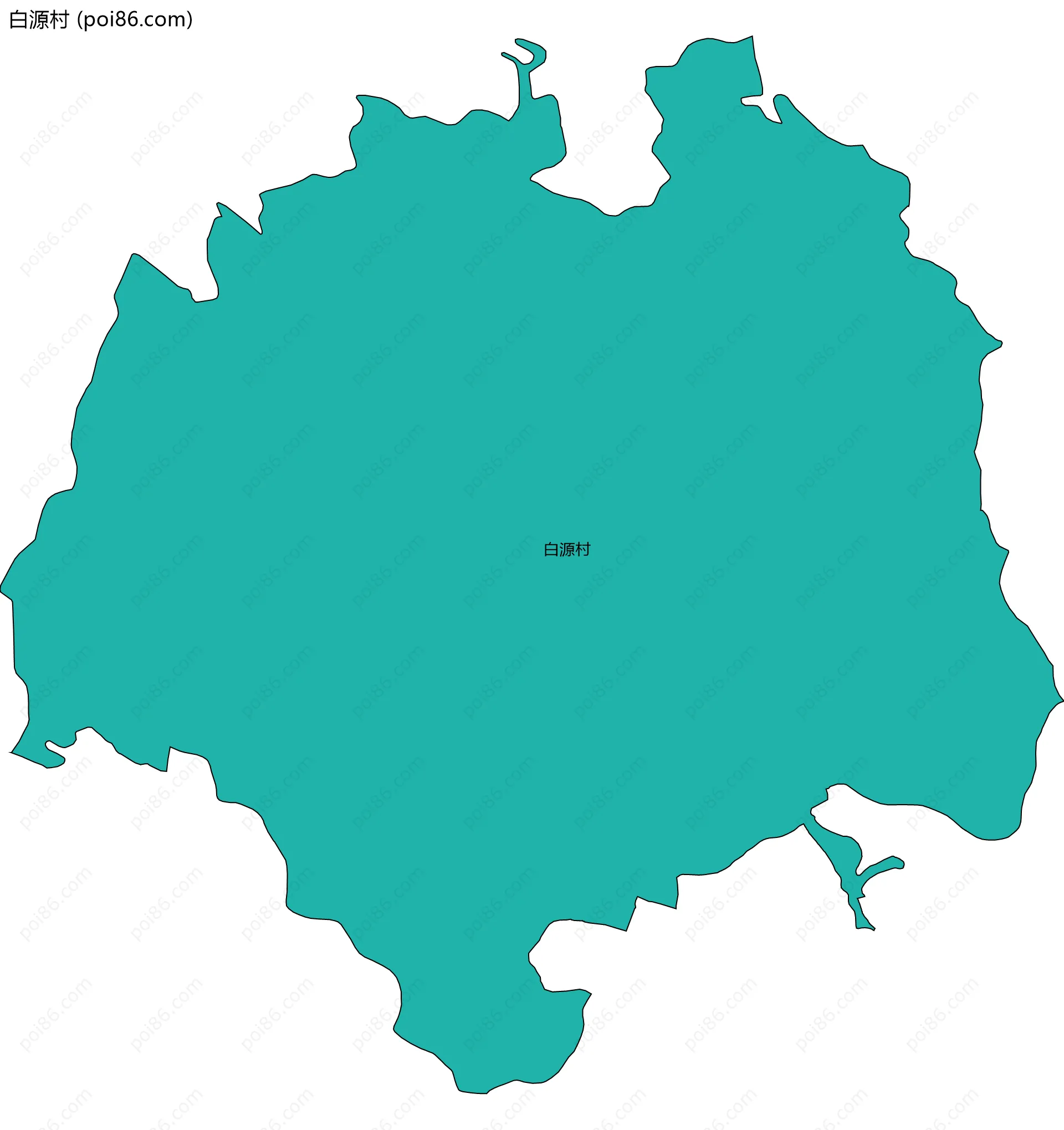 白源村边界地图