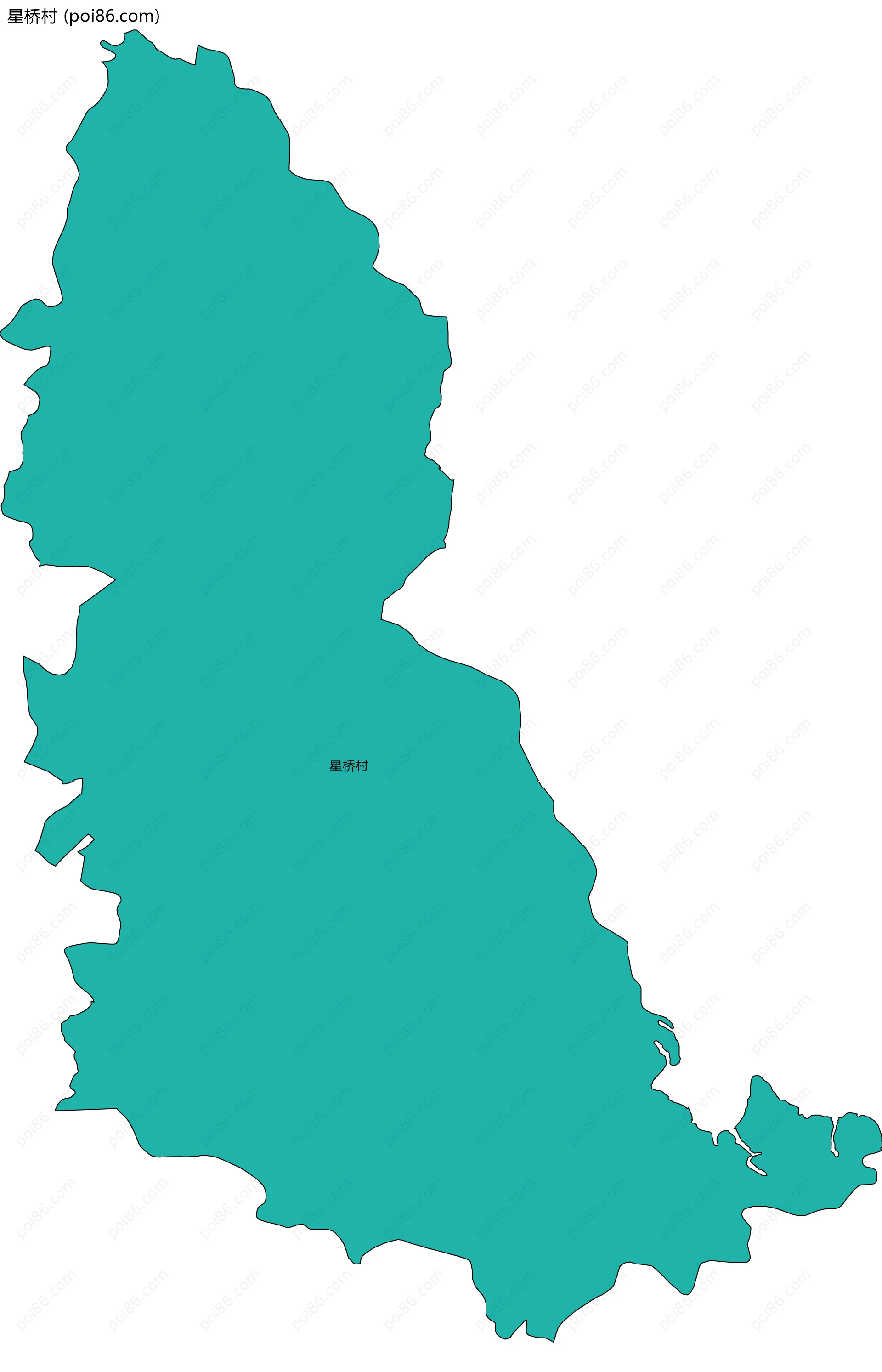 星桥村边界地图