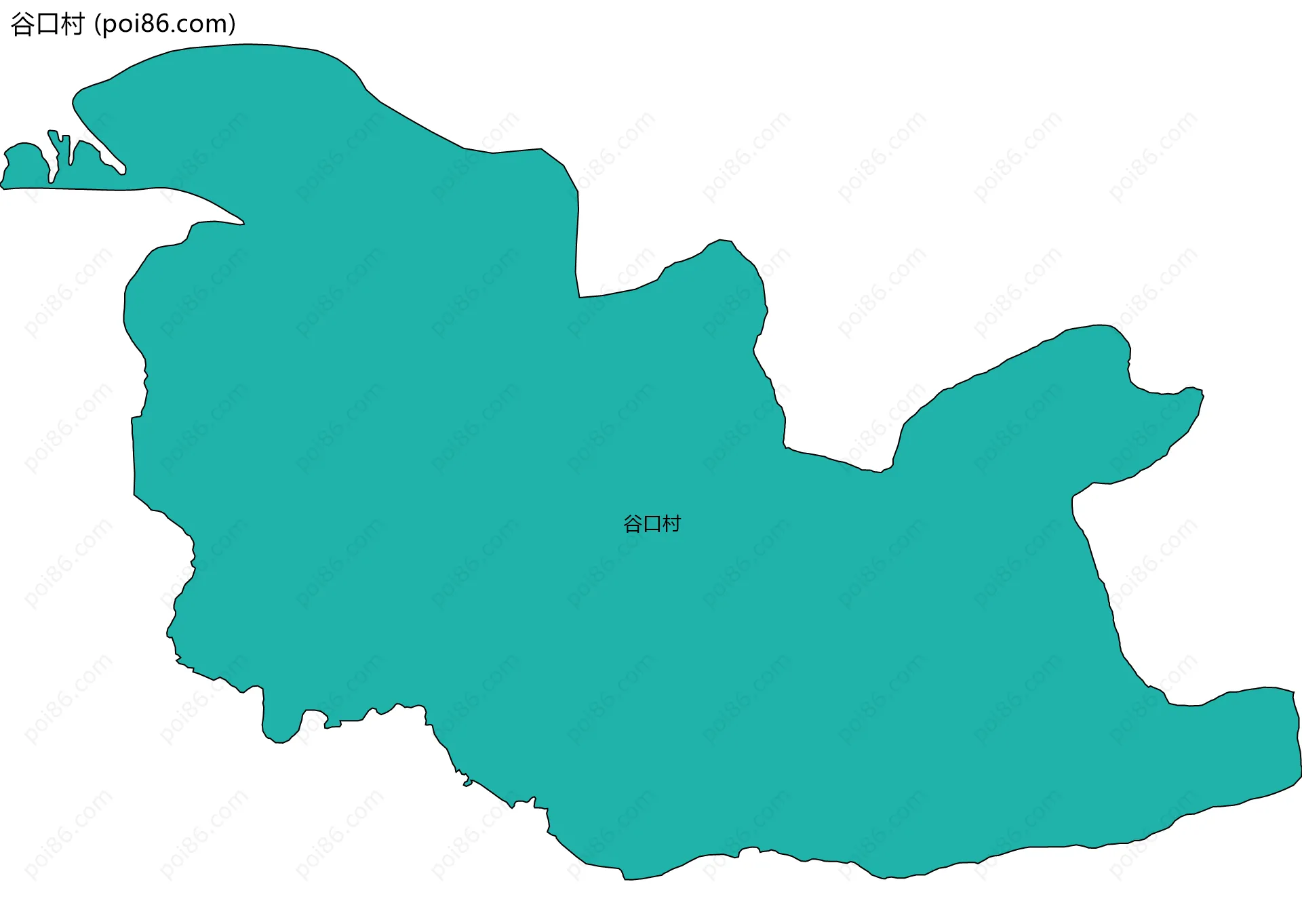谷口村边界地图