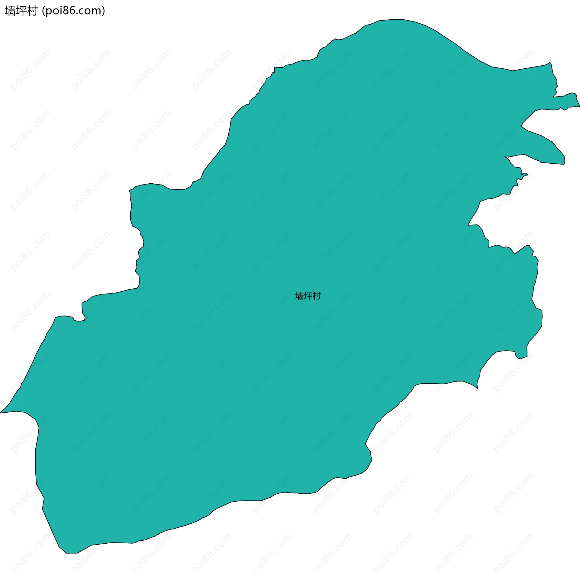 墙坪村边界地图