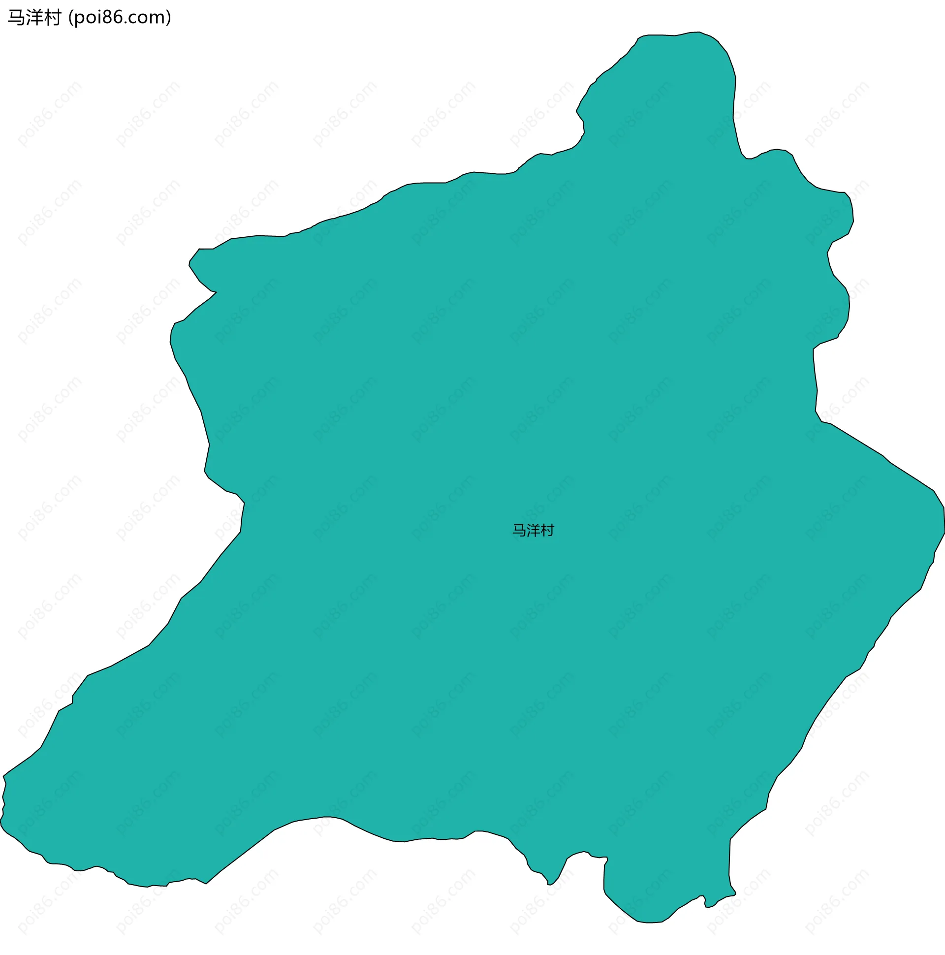 马洋村边界地图