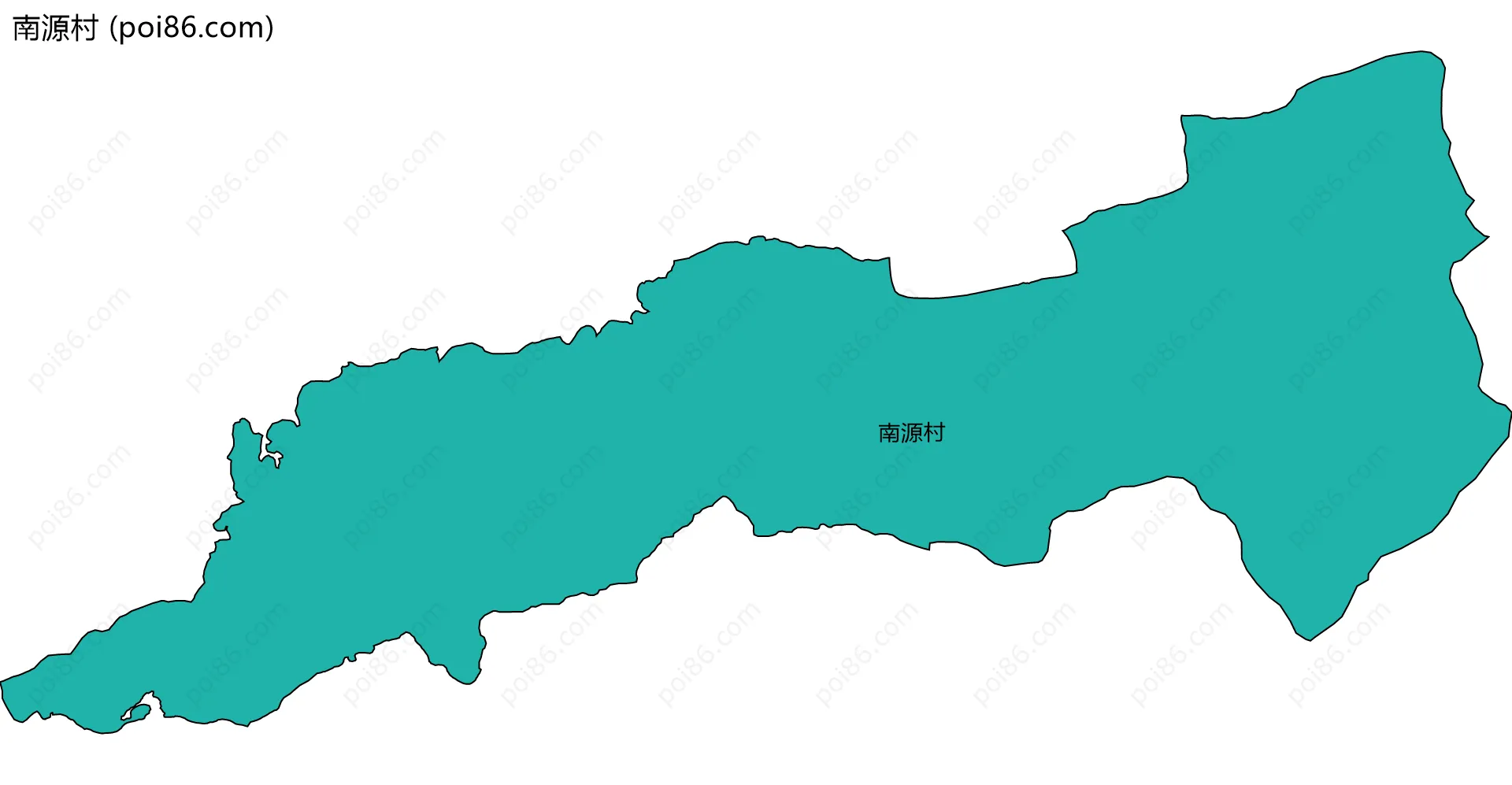 南源村边界地图