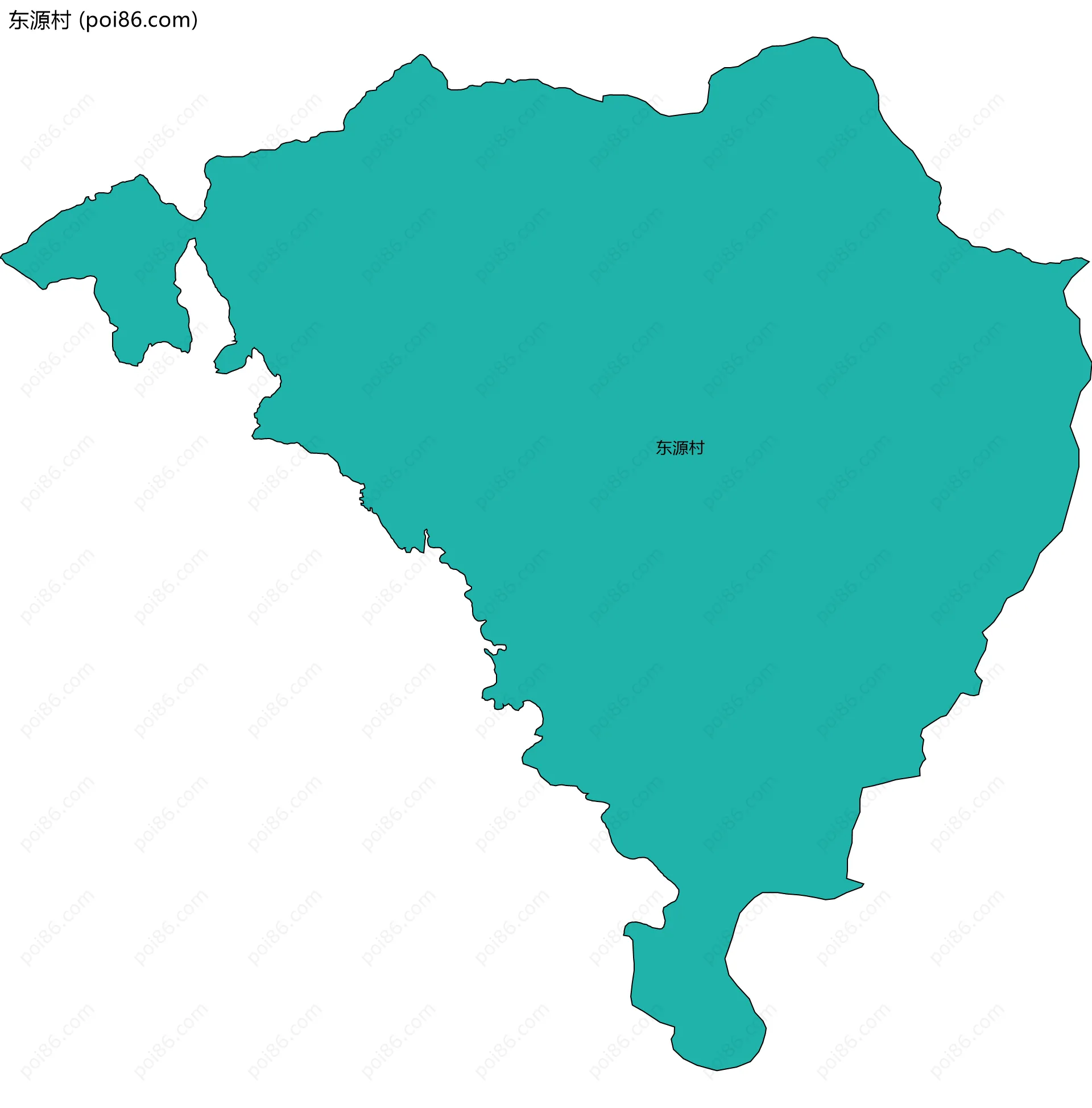 东源村边界地图