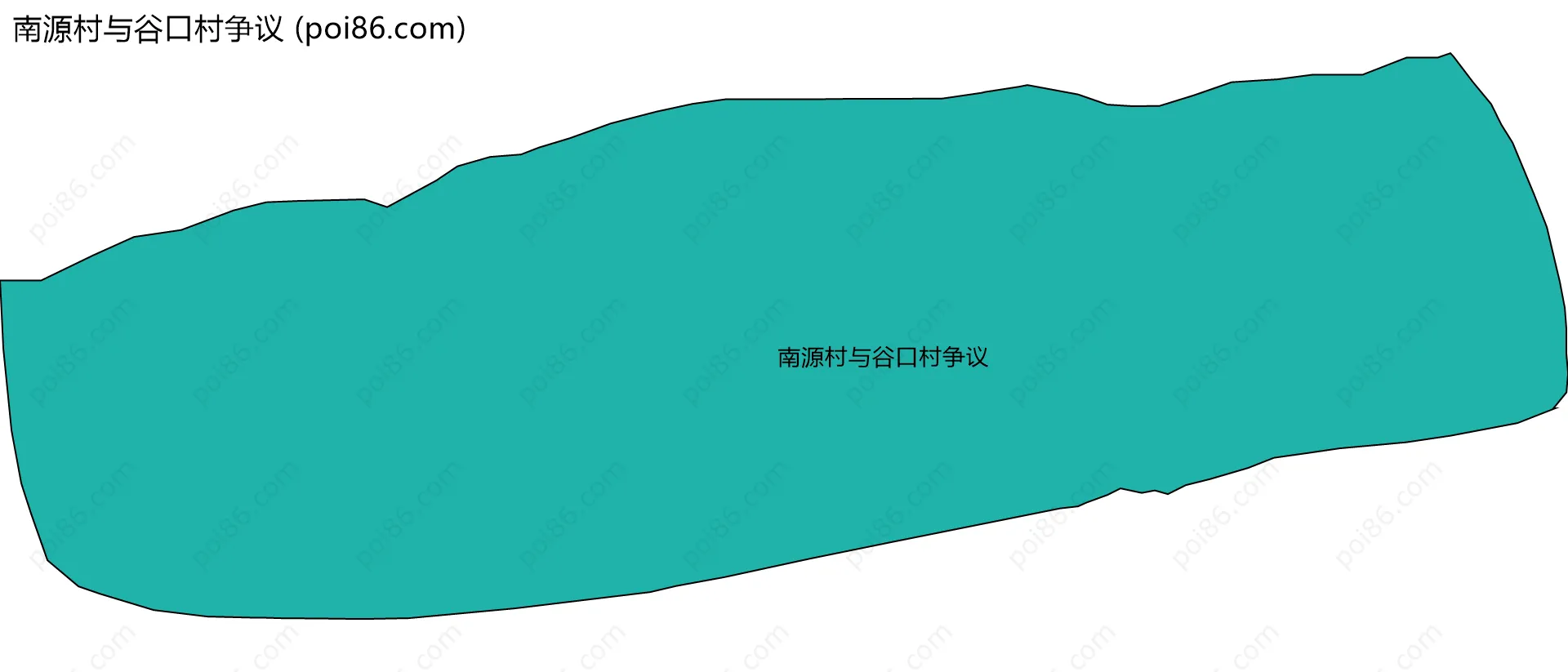 南源村与谷口村争议边界地图