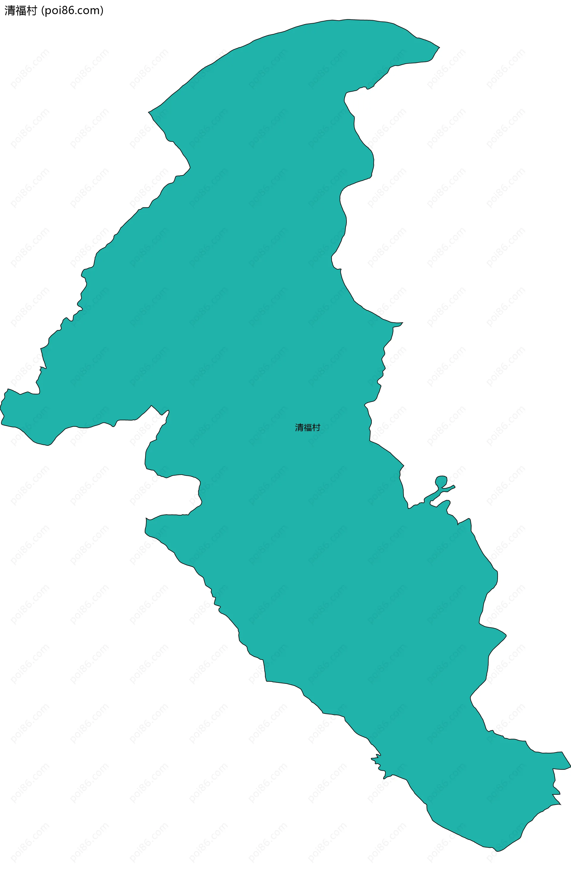 清福村边界地图