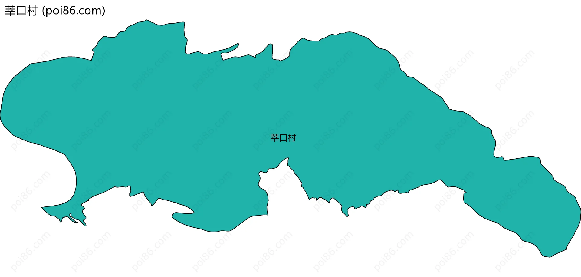 莘口村边界地图