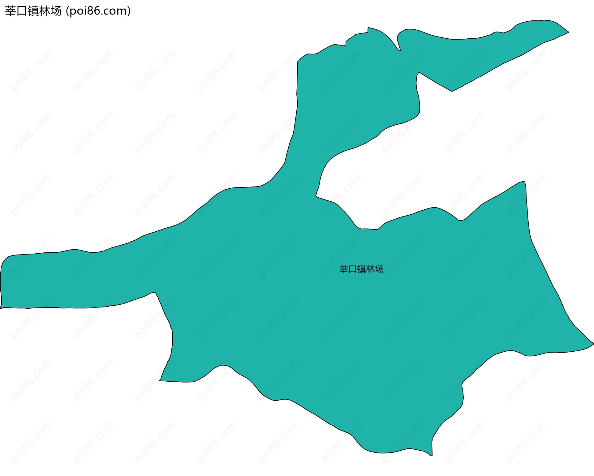 莘口镇林场边界地图