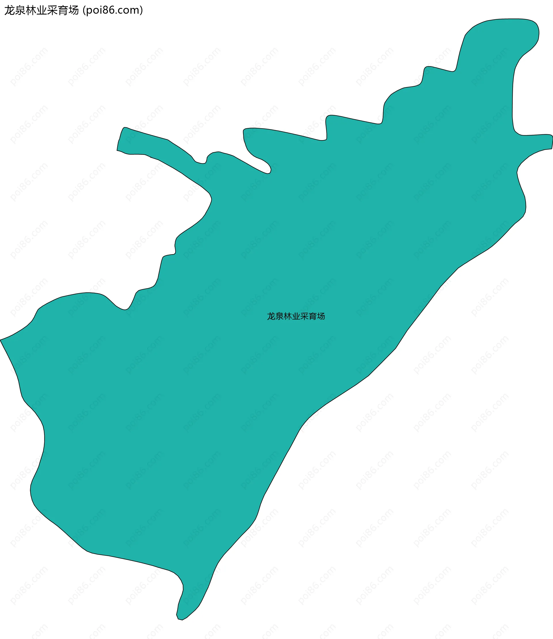 龙泉林业采育场边界地图