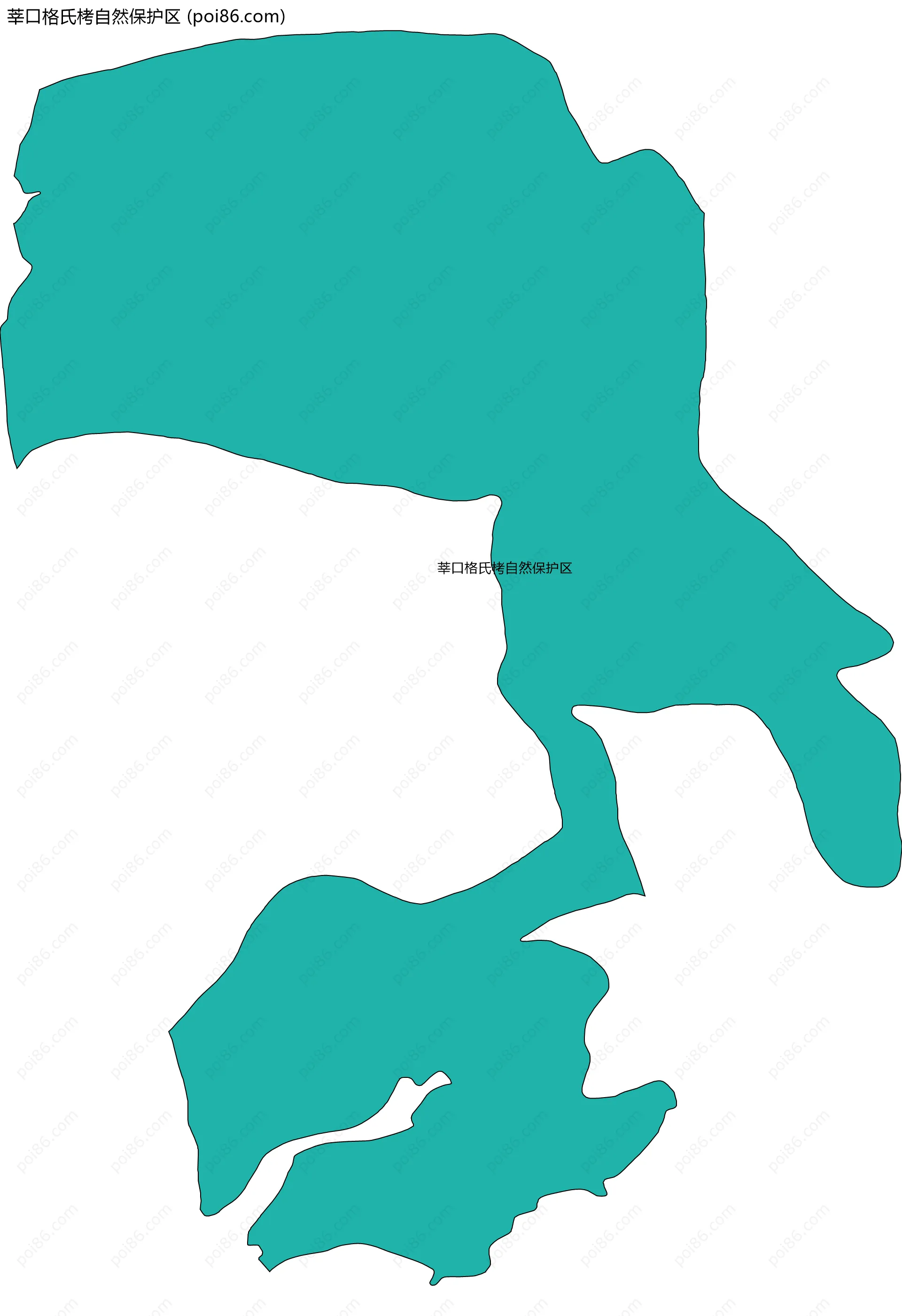 莘口格氏栲自然保护区边界地图