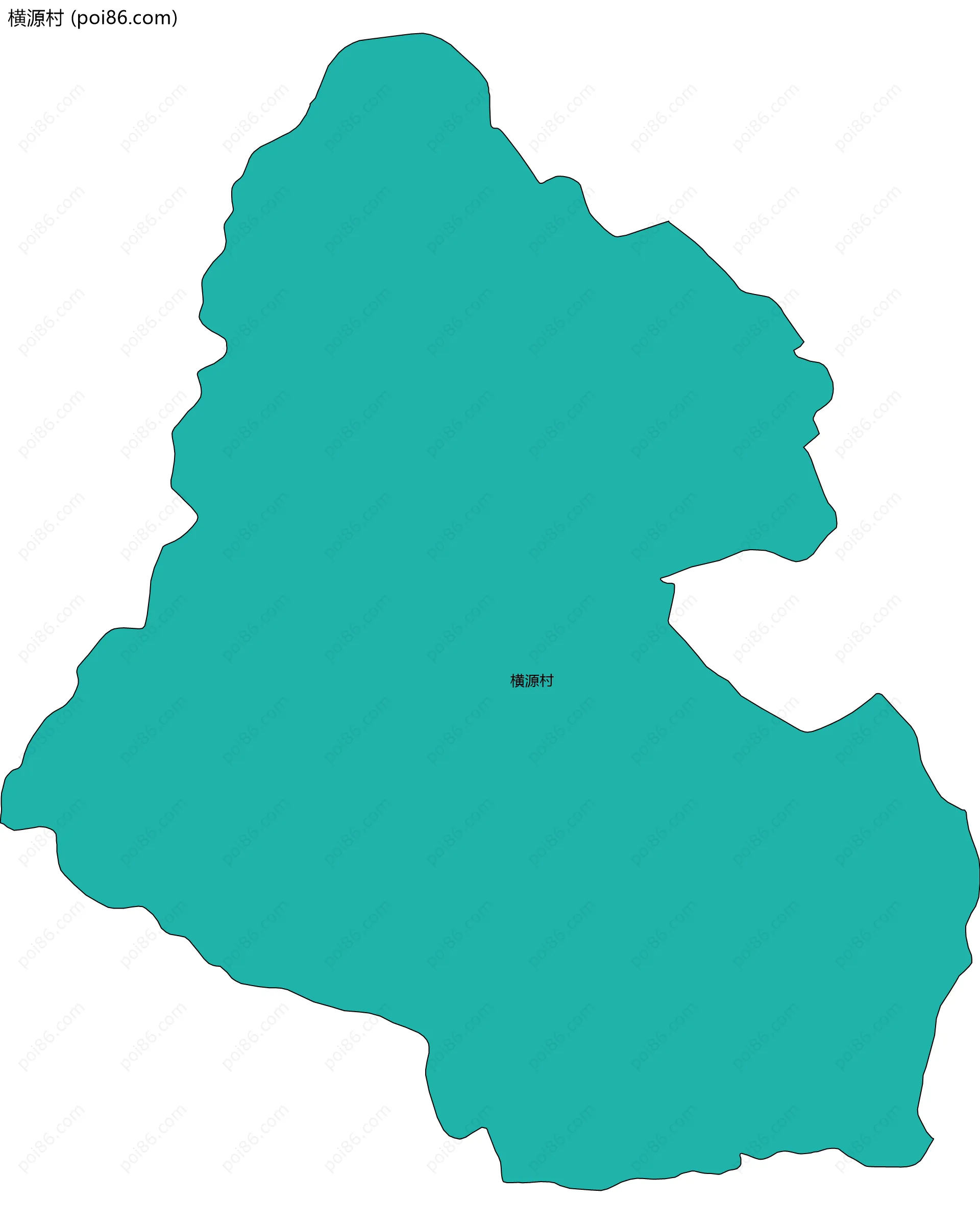 横源村边界地图