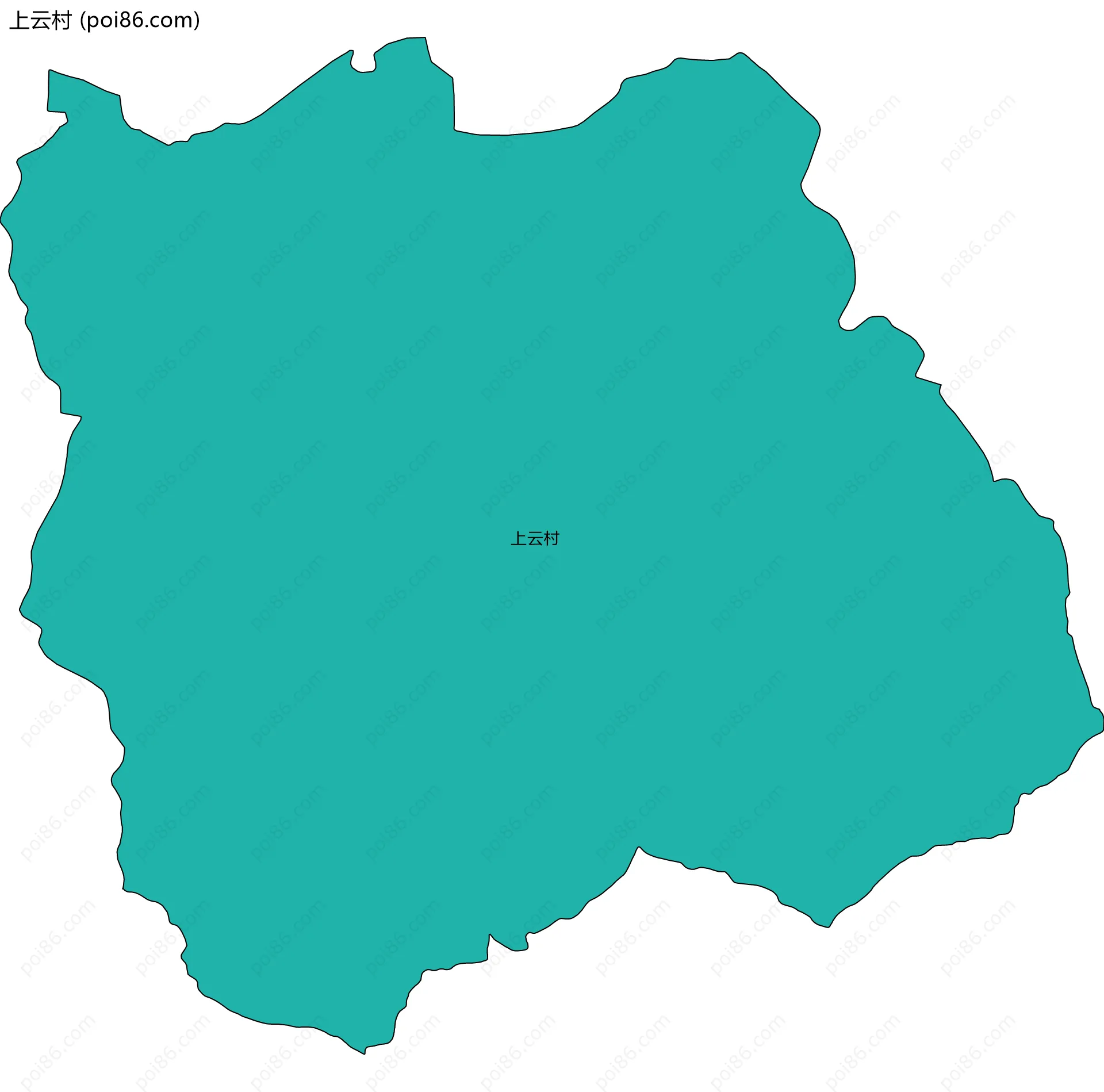 上云村边界地图