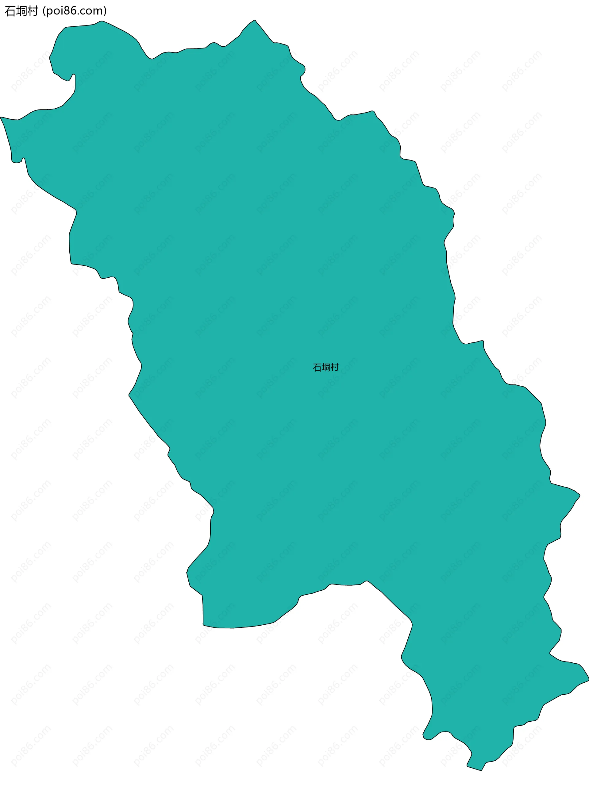 石垌村边界地图