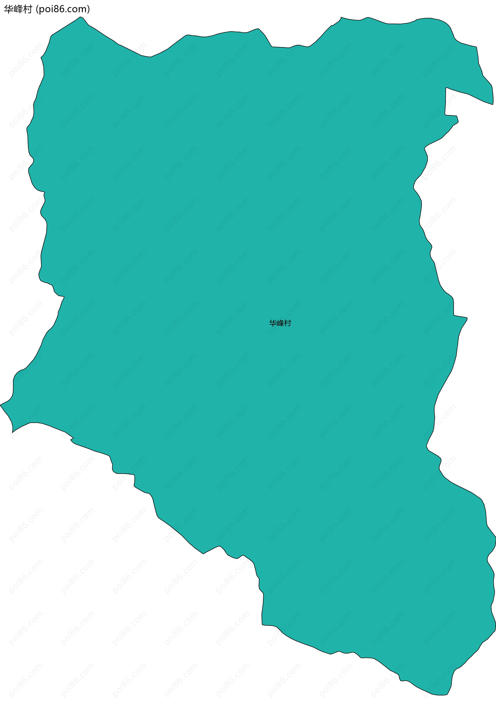 华峰村边界地图