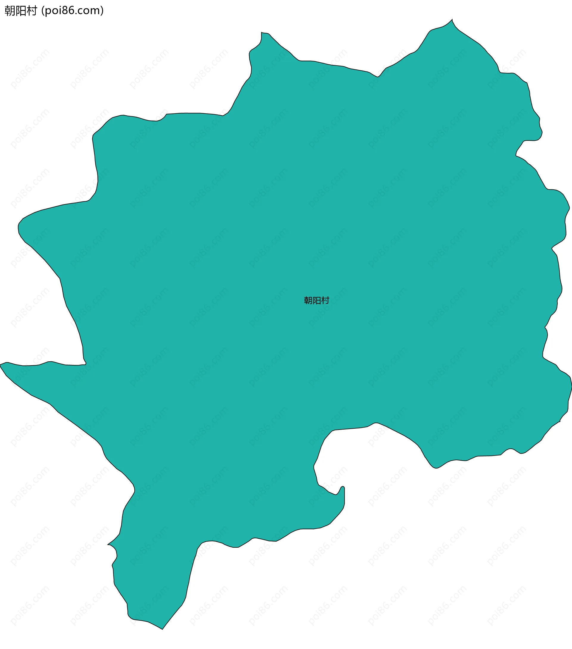 朝阳村边界地图